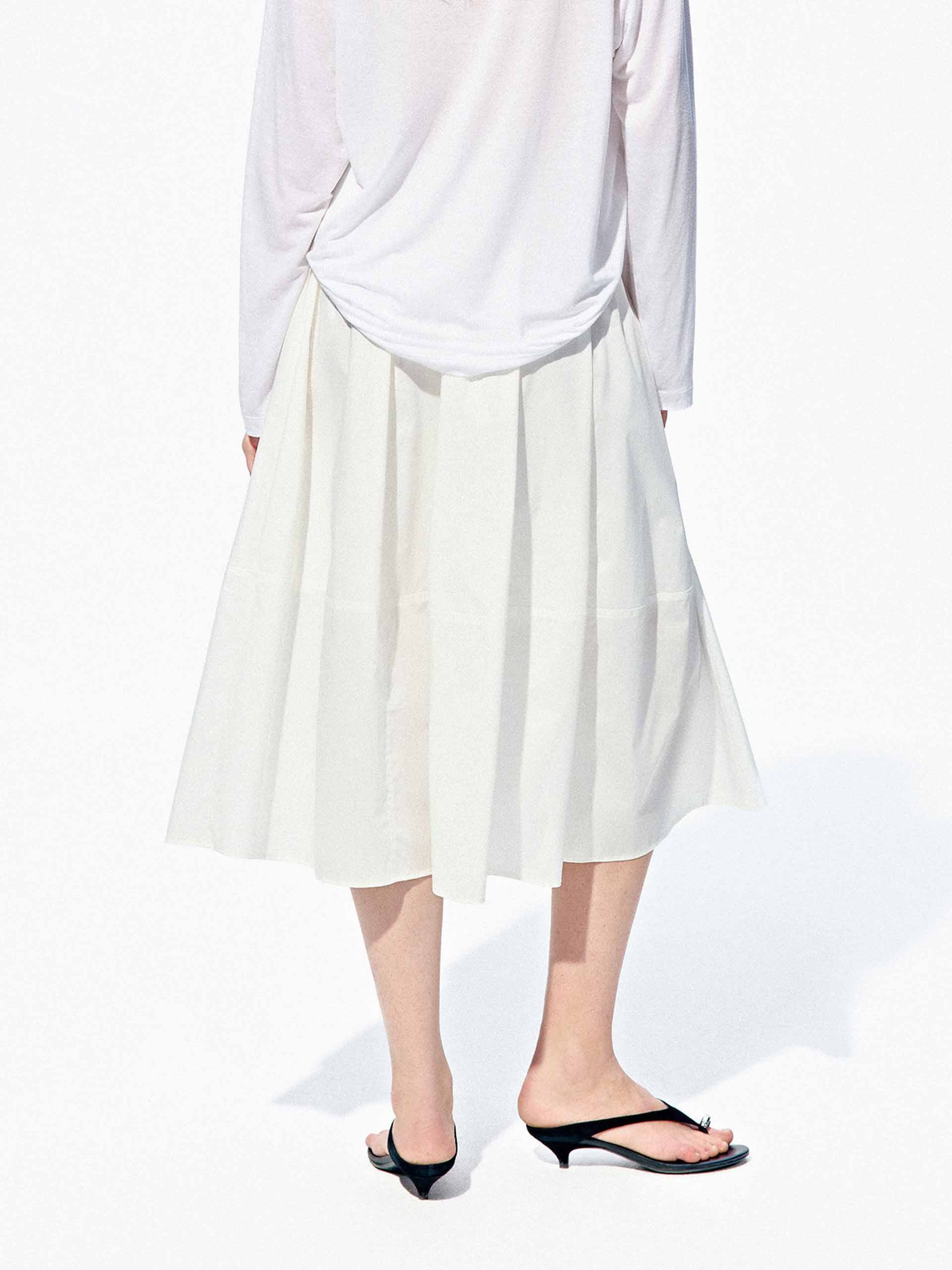 A-line Elastic Waistband Skirt - Image 7
