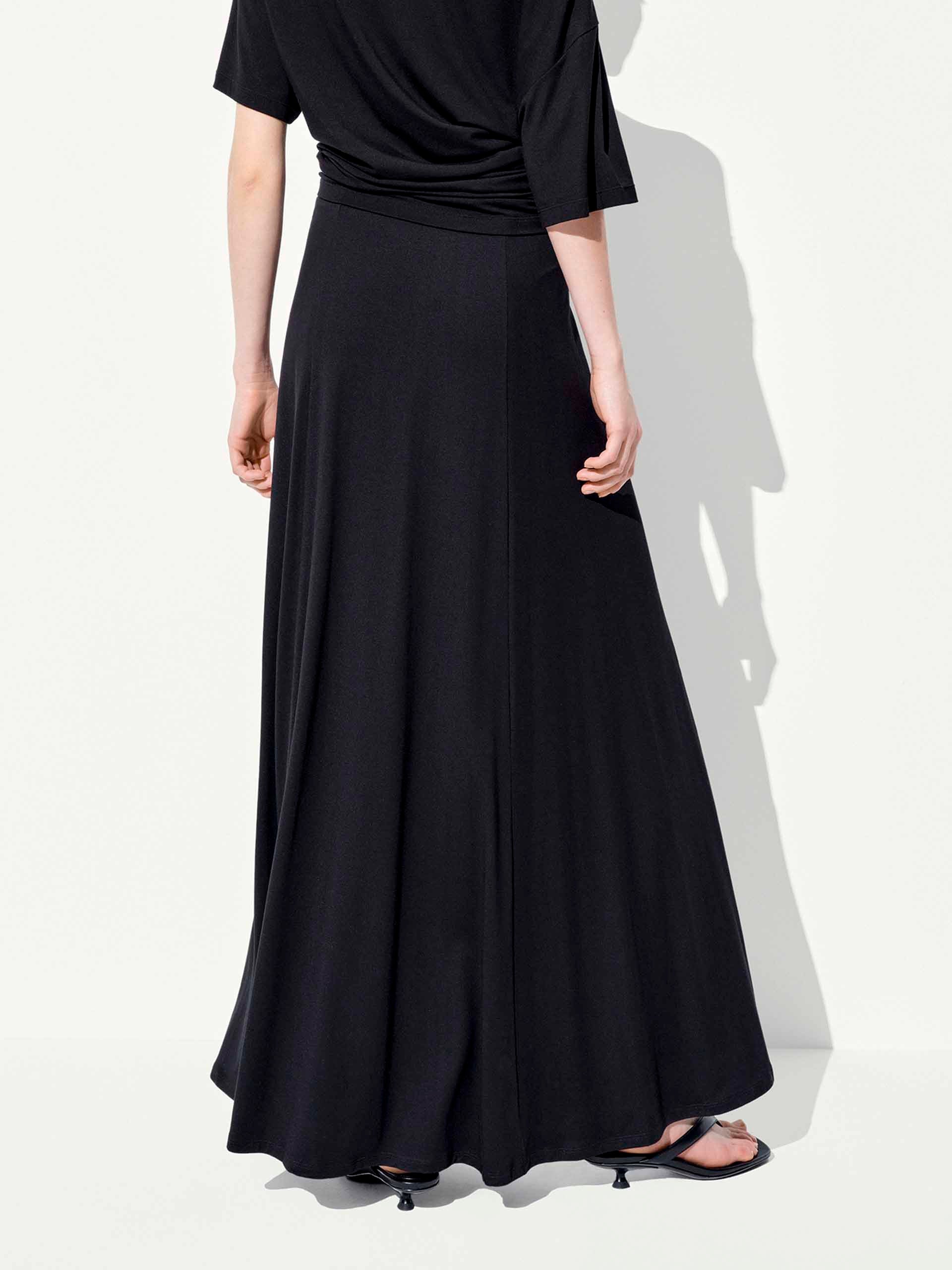 A-line Side Slit Maxi Skirt - Image 6
