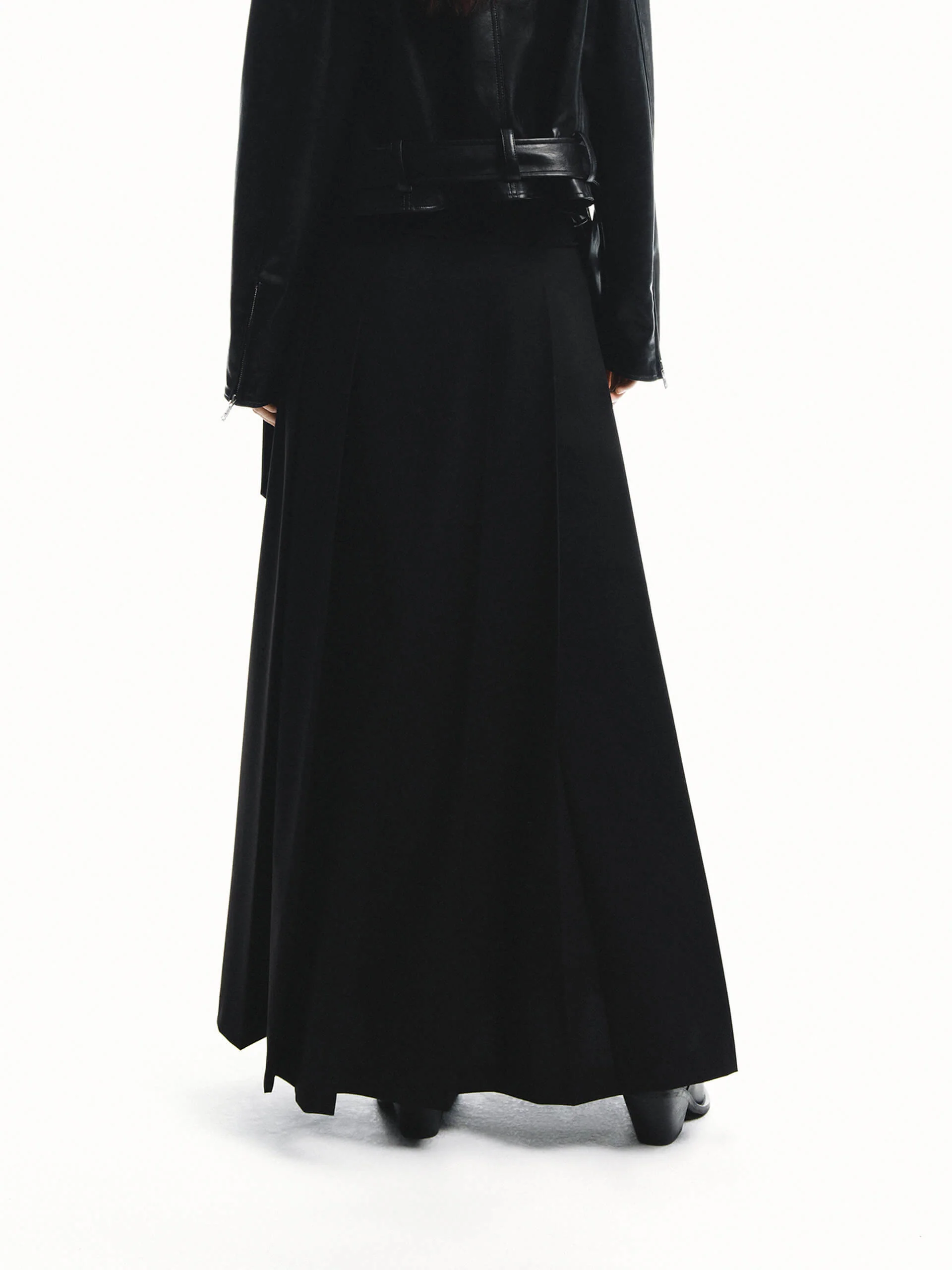 A-line Tie Detail Skirt - Image 6