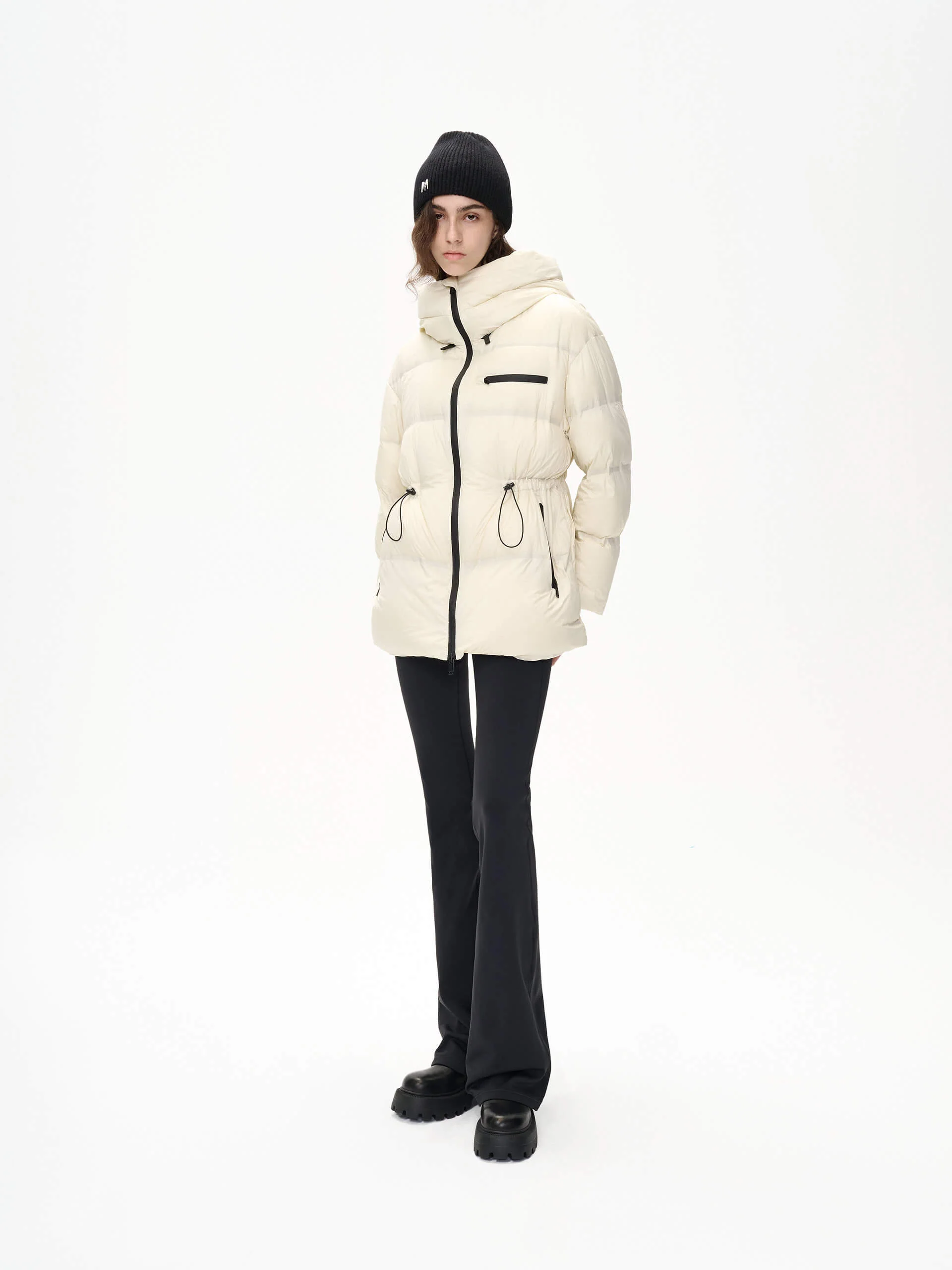 Adjustable Waist Puffer Coat - Image 6