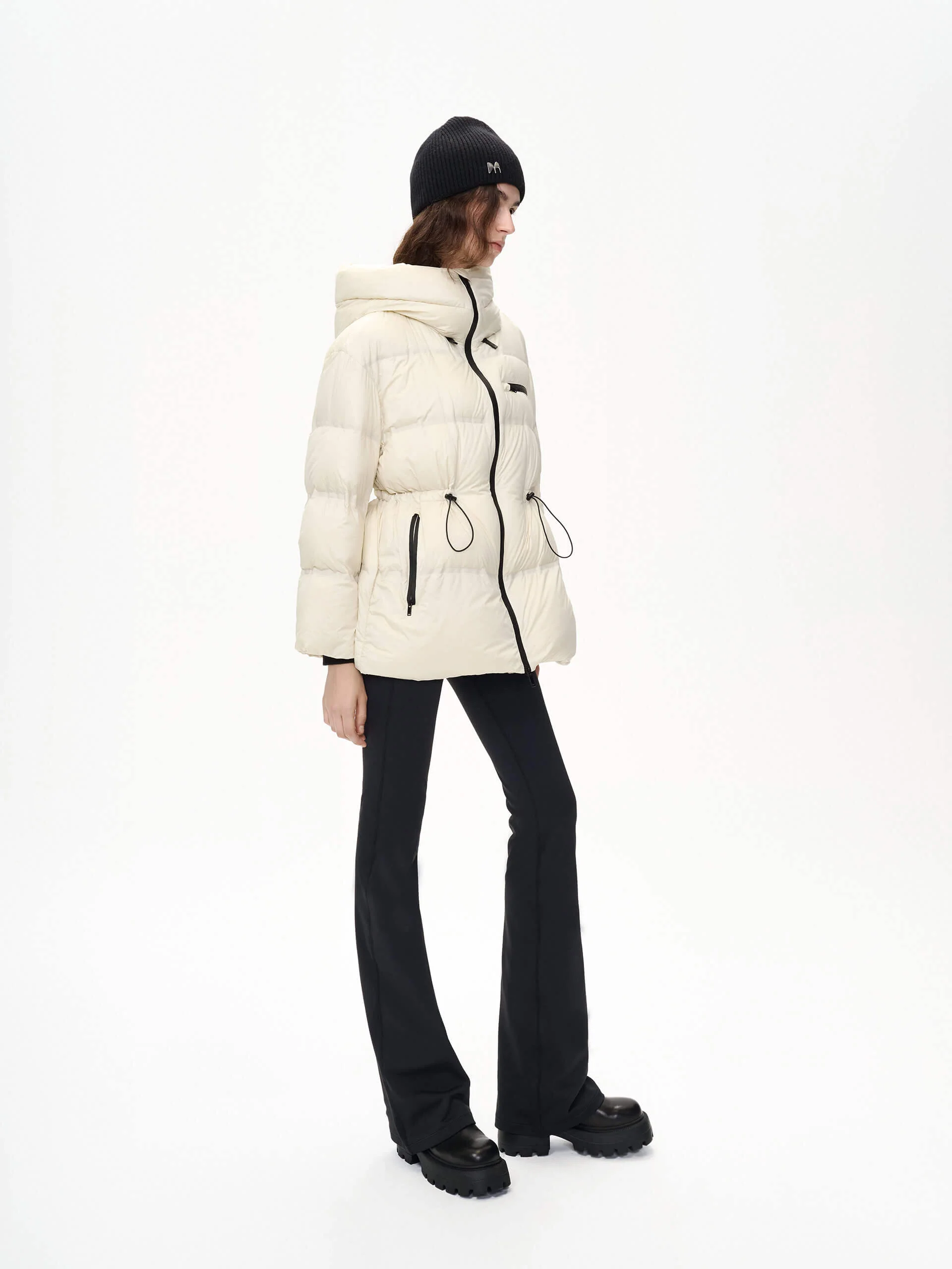Adjustable Waist Puffer Coat - Image 7