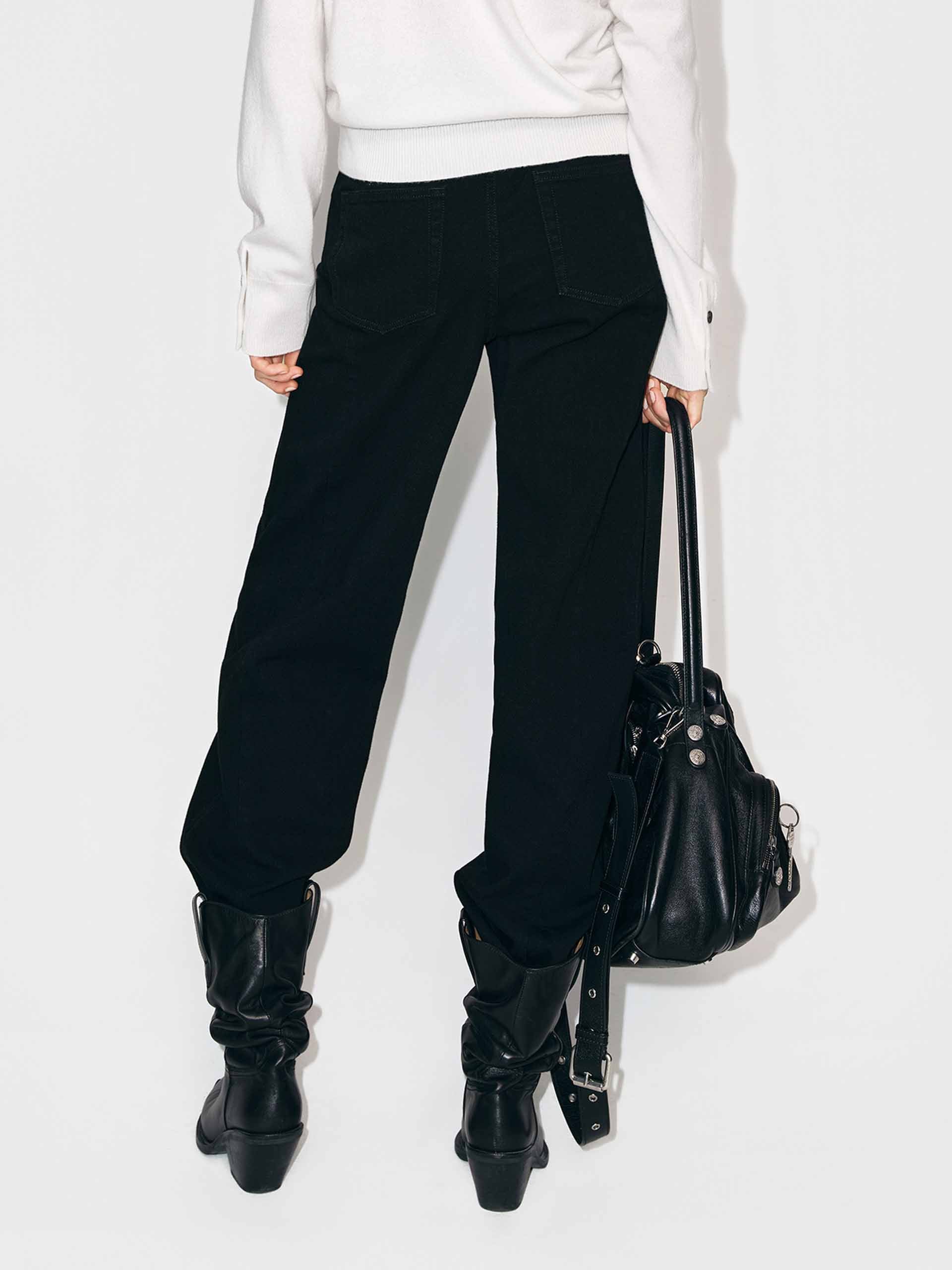 Ankle Length Black Jeans - Image 3
