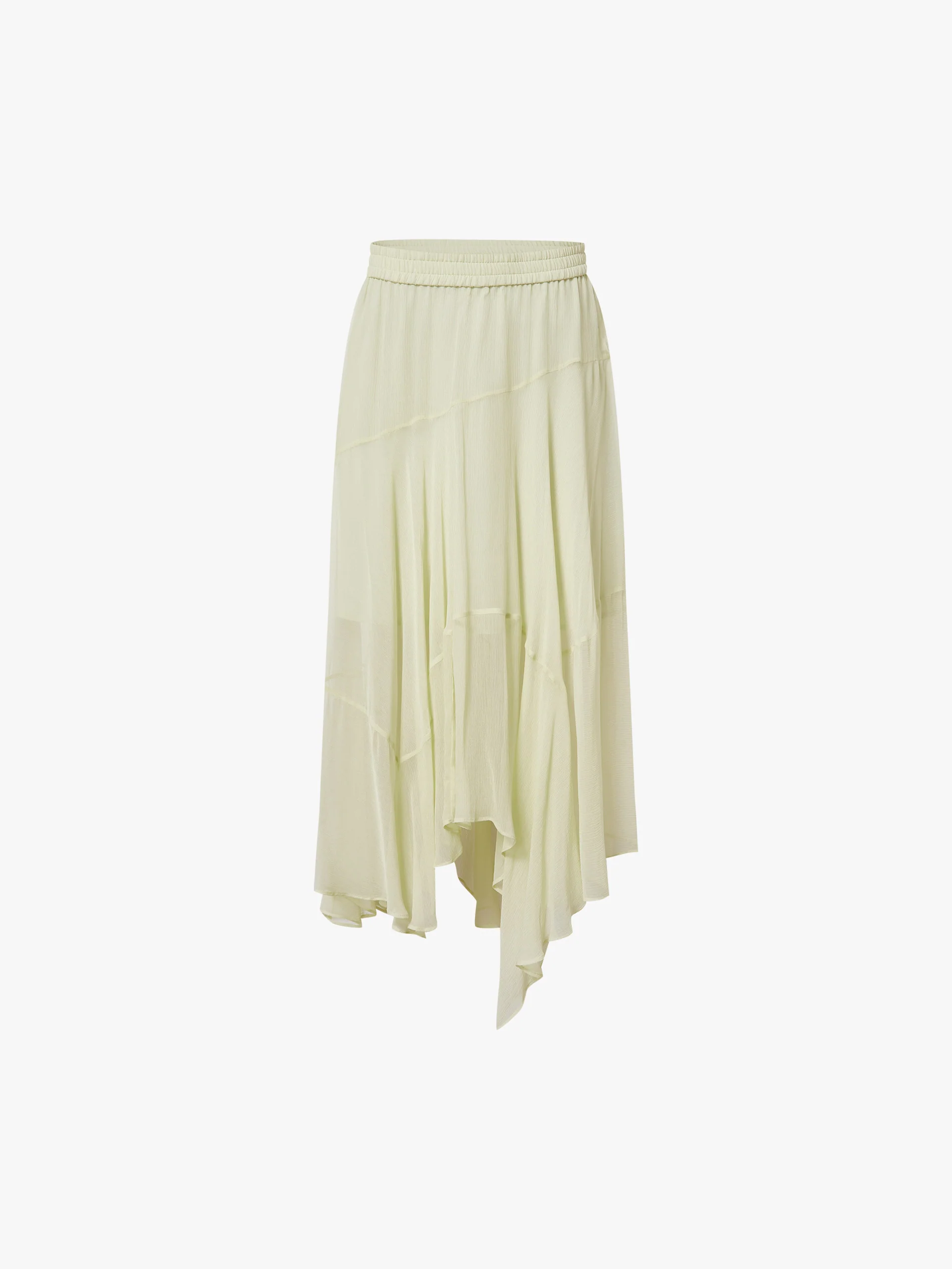 Asymmetric Hem Chiffon Skirt - Image 5