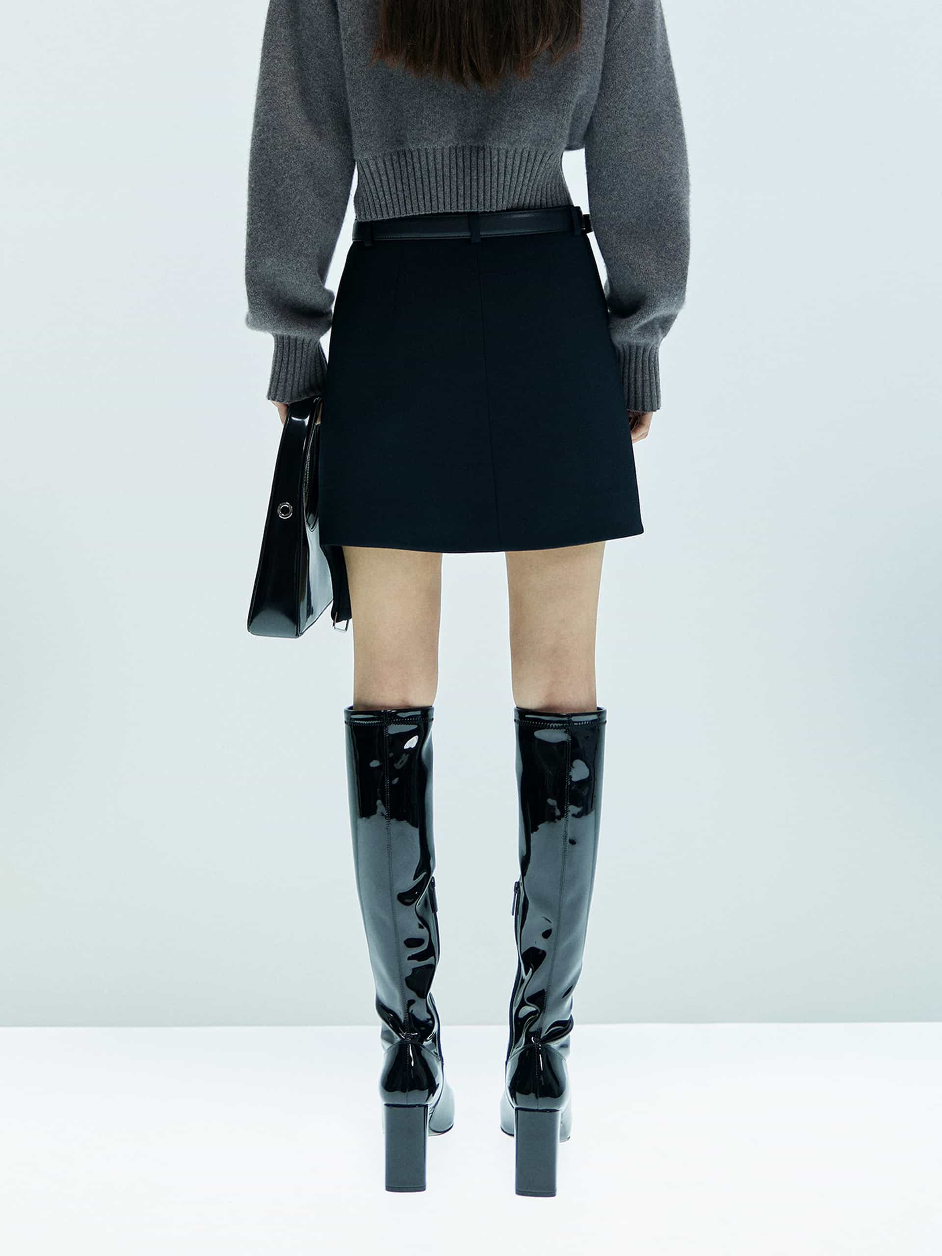 Asymmetric Mini Skirt - Image 3