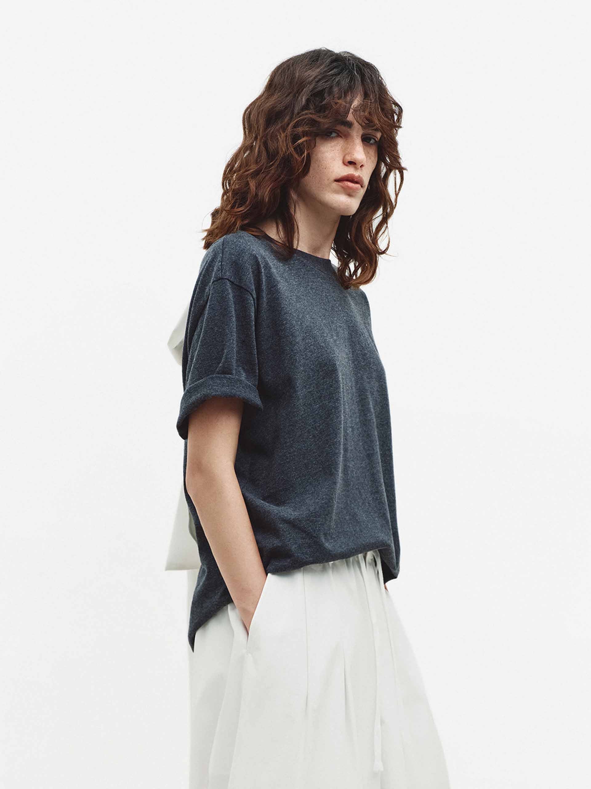 Back Bow Cotton T-shirt - Image 6