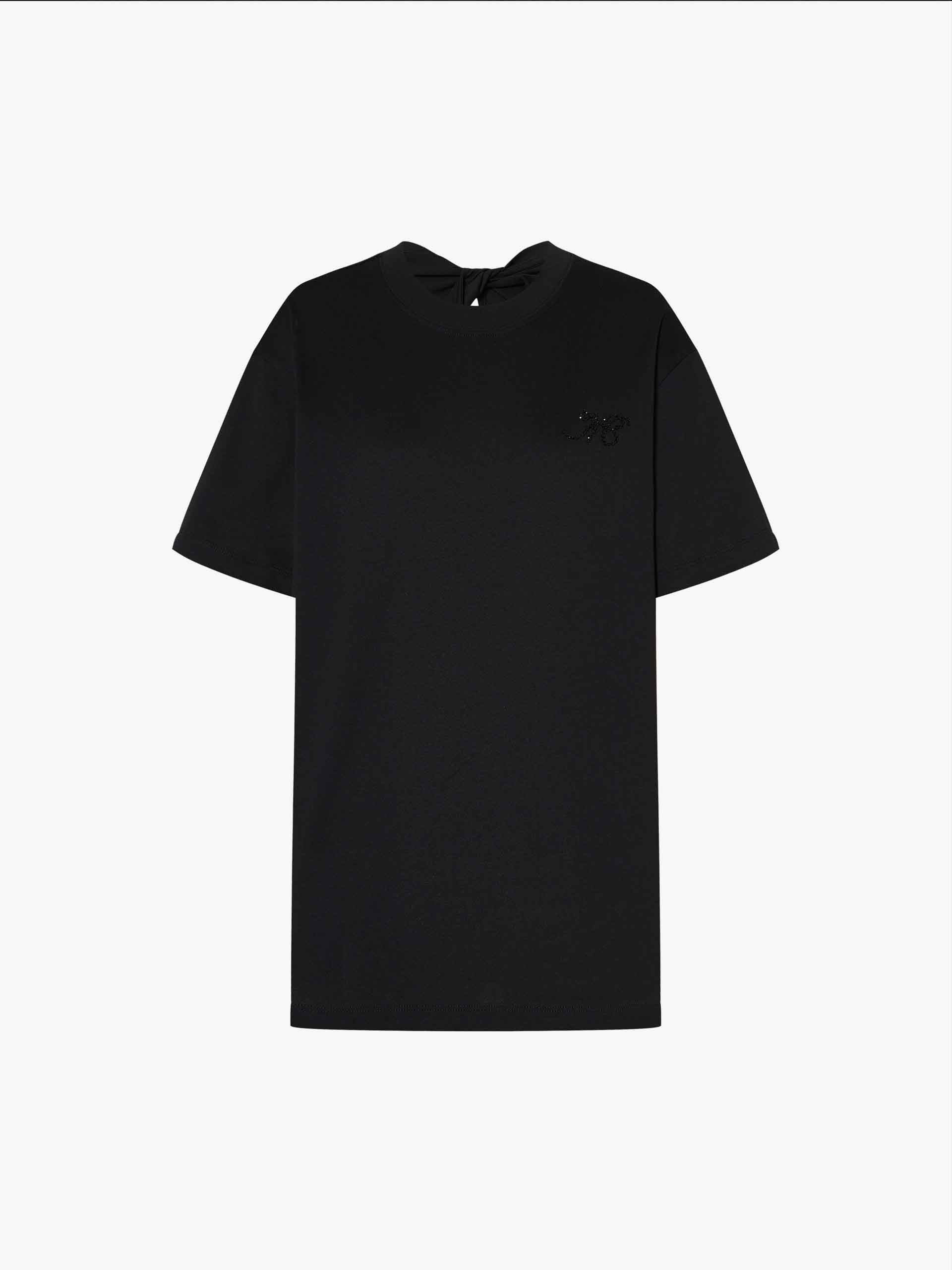 Back Cutout Cotton T-shirt - Image 13