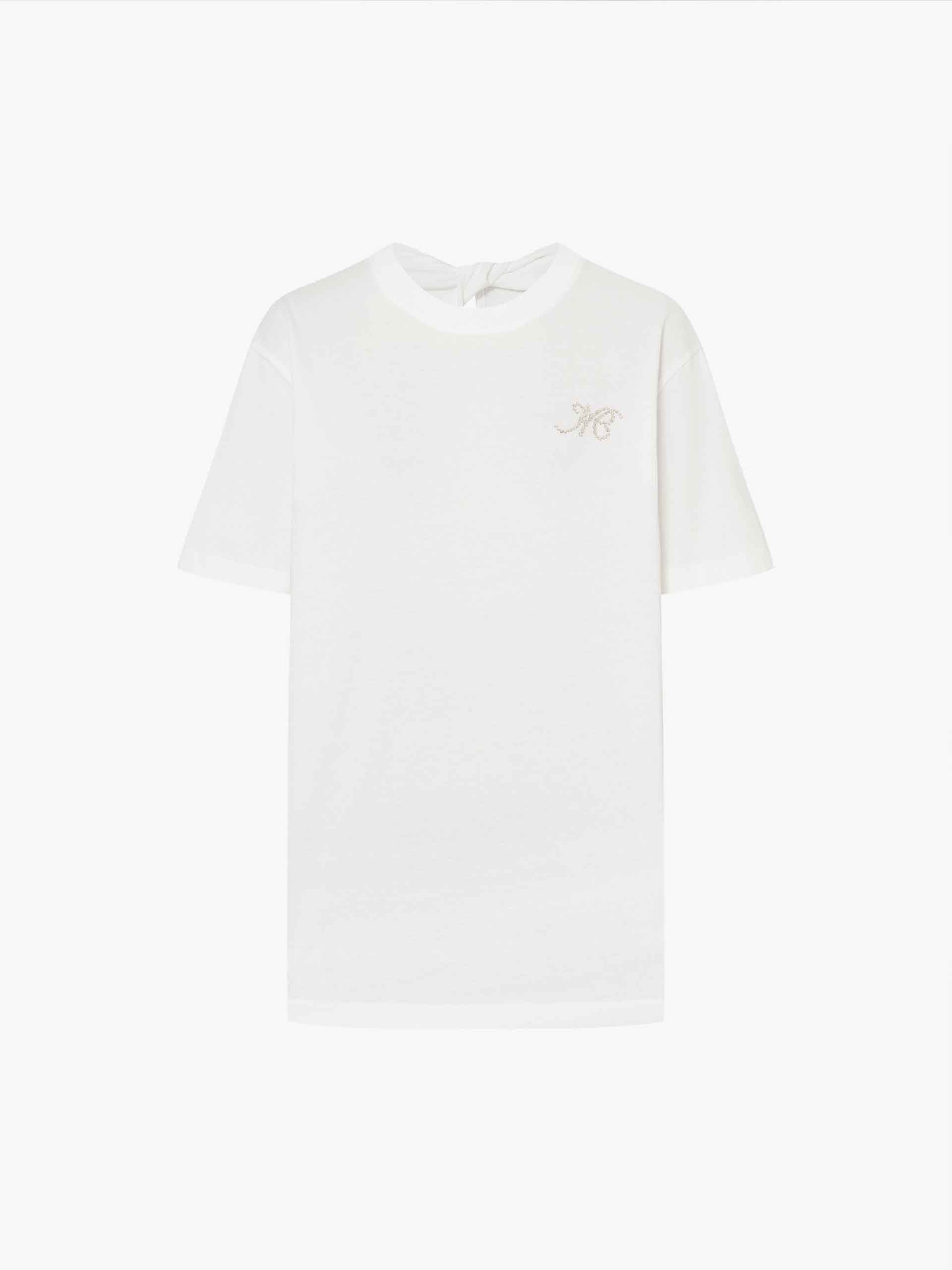 Back Cutout Cotton T-shirt - Image 5