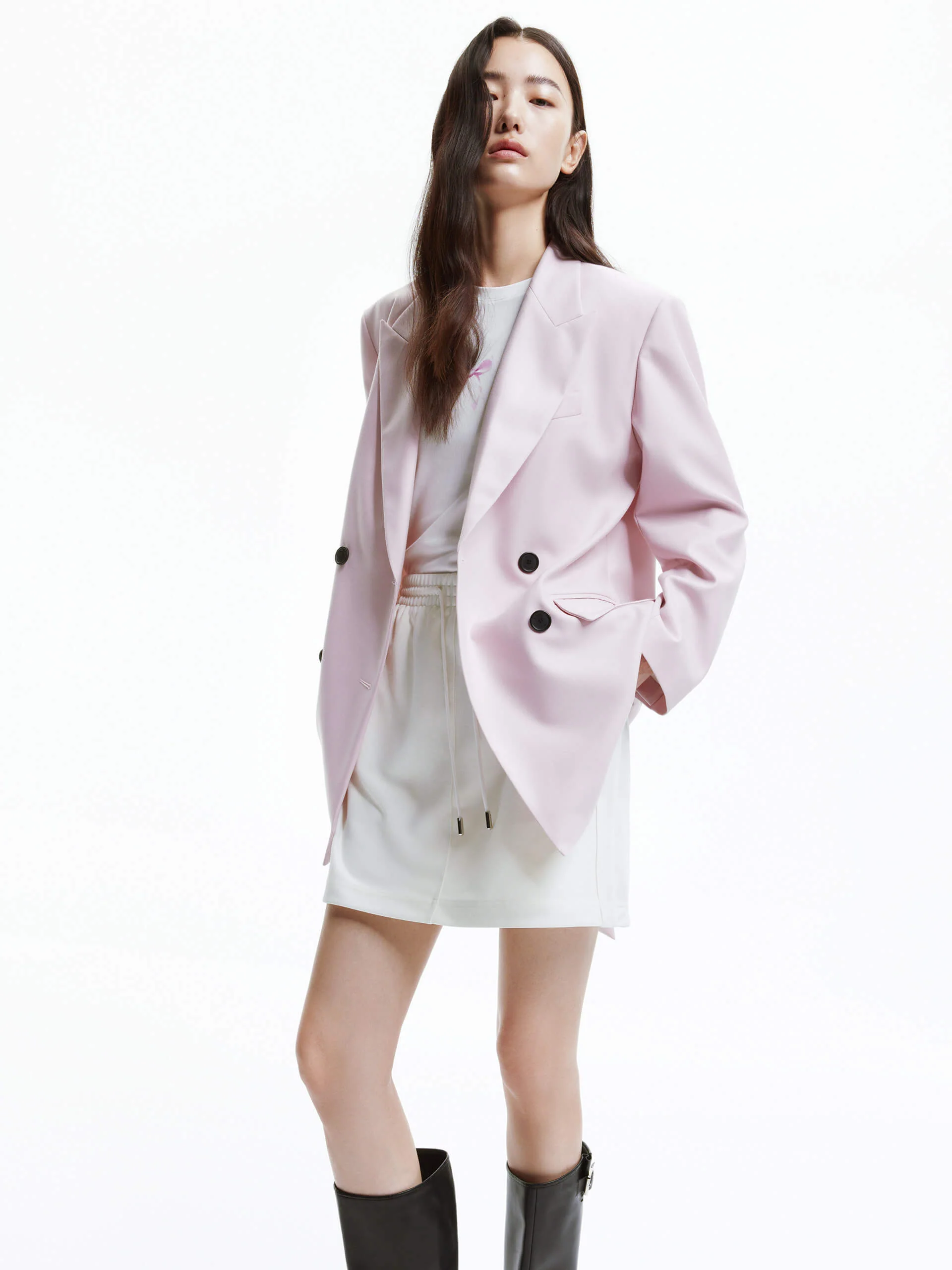 Back Cutout Tie Blazer - Image 11