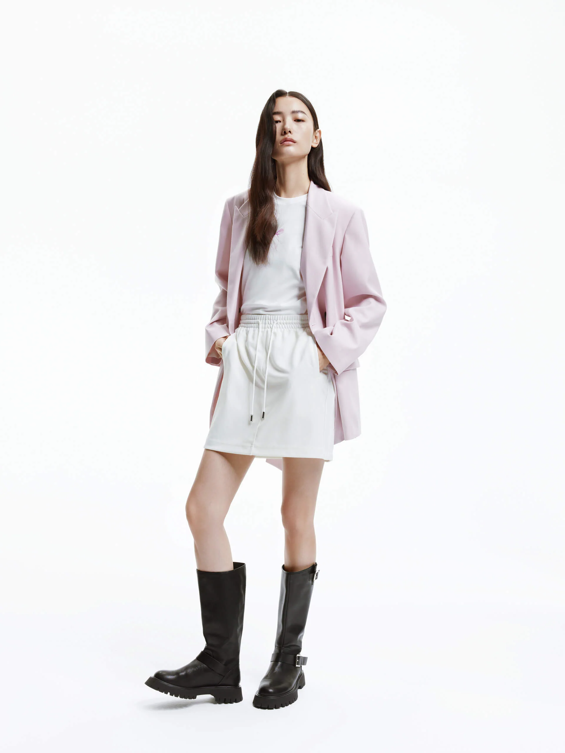 Back Cutout Tie Blazer - Image 17