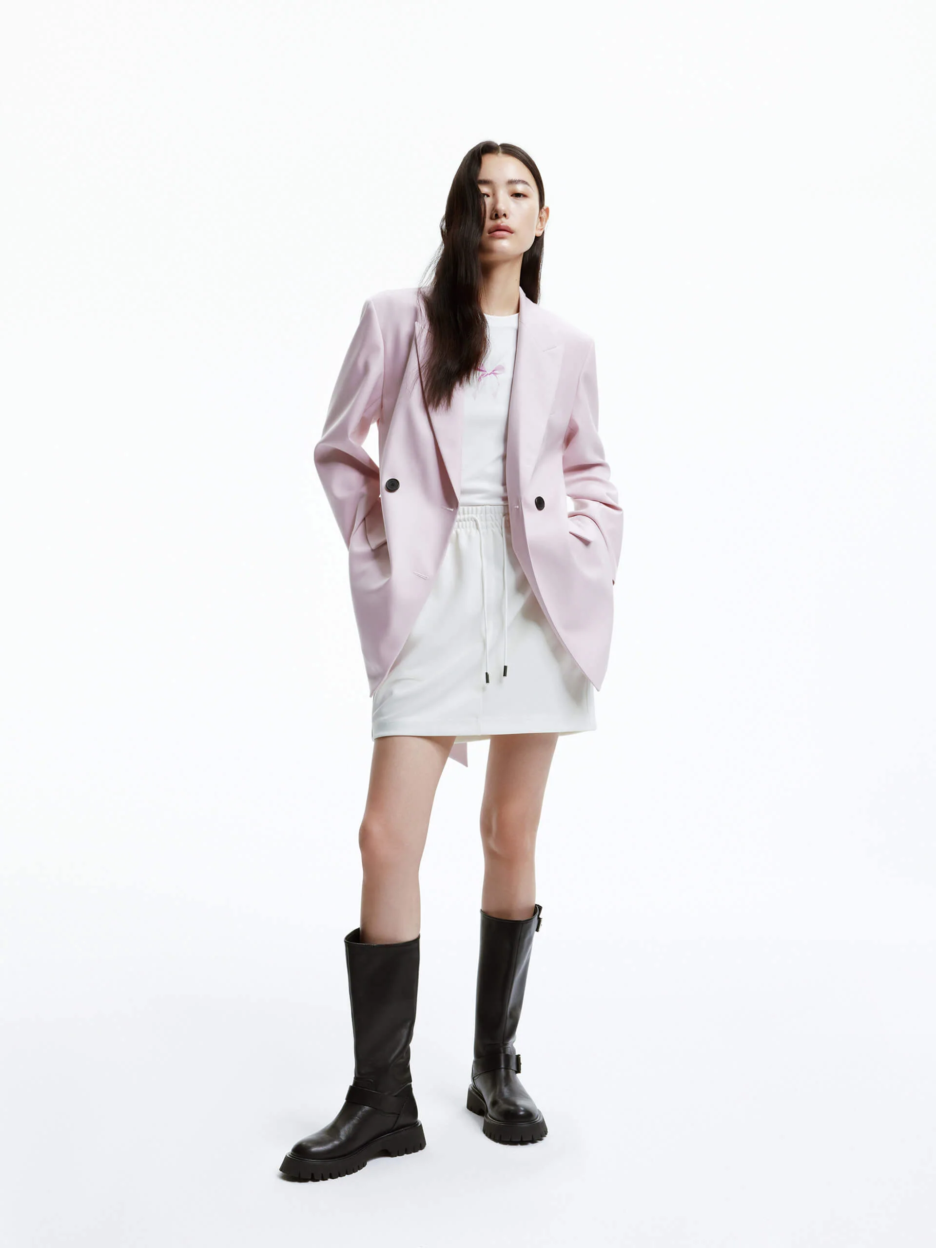 Back Cutout Tie Blazer - Image 18