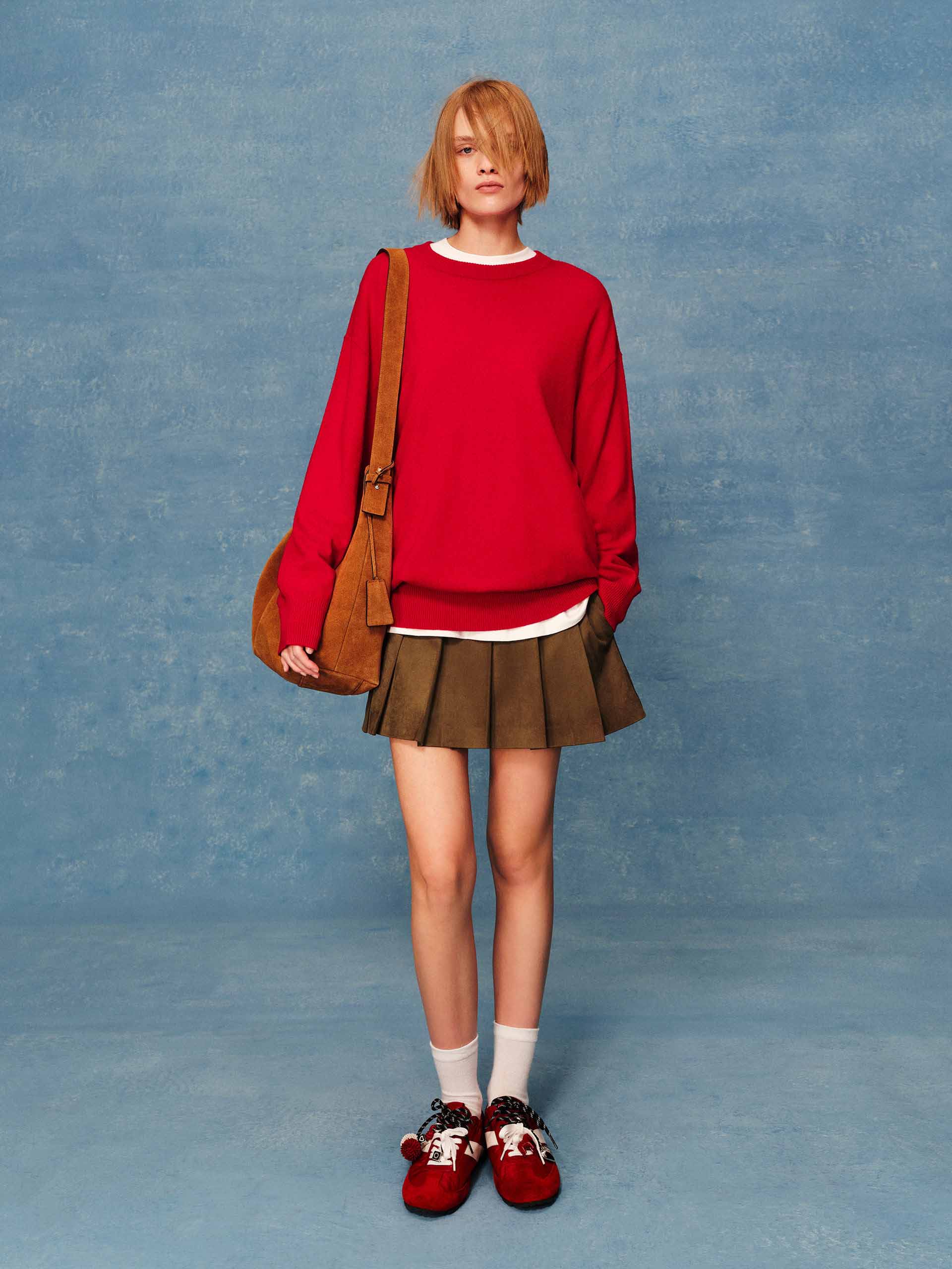 Back Silk Tie Knit Sweater - Image 3