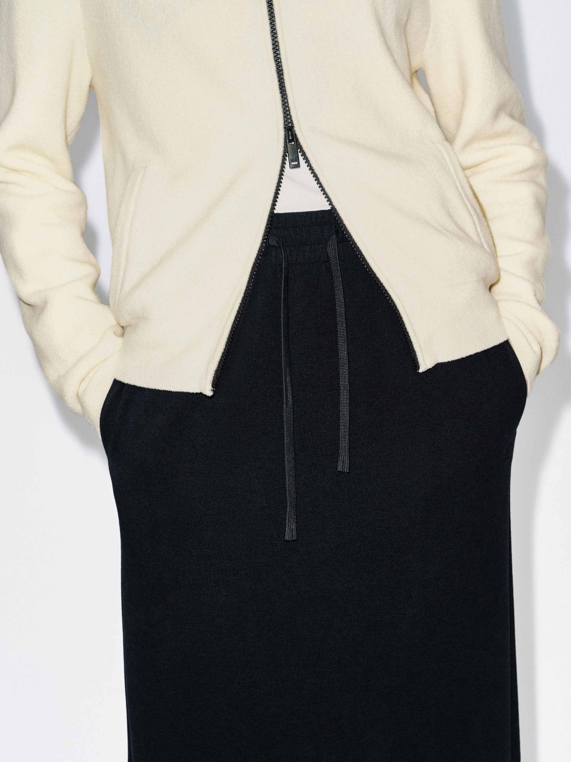 Back Slit Drawstring Skirt - Image 8