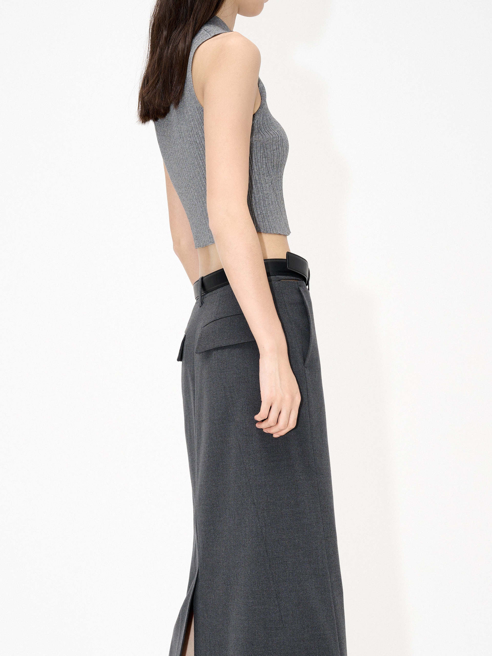Back Slit Maxi Skirt - Image 7