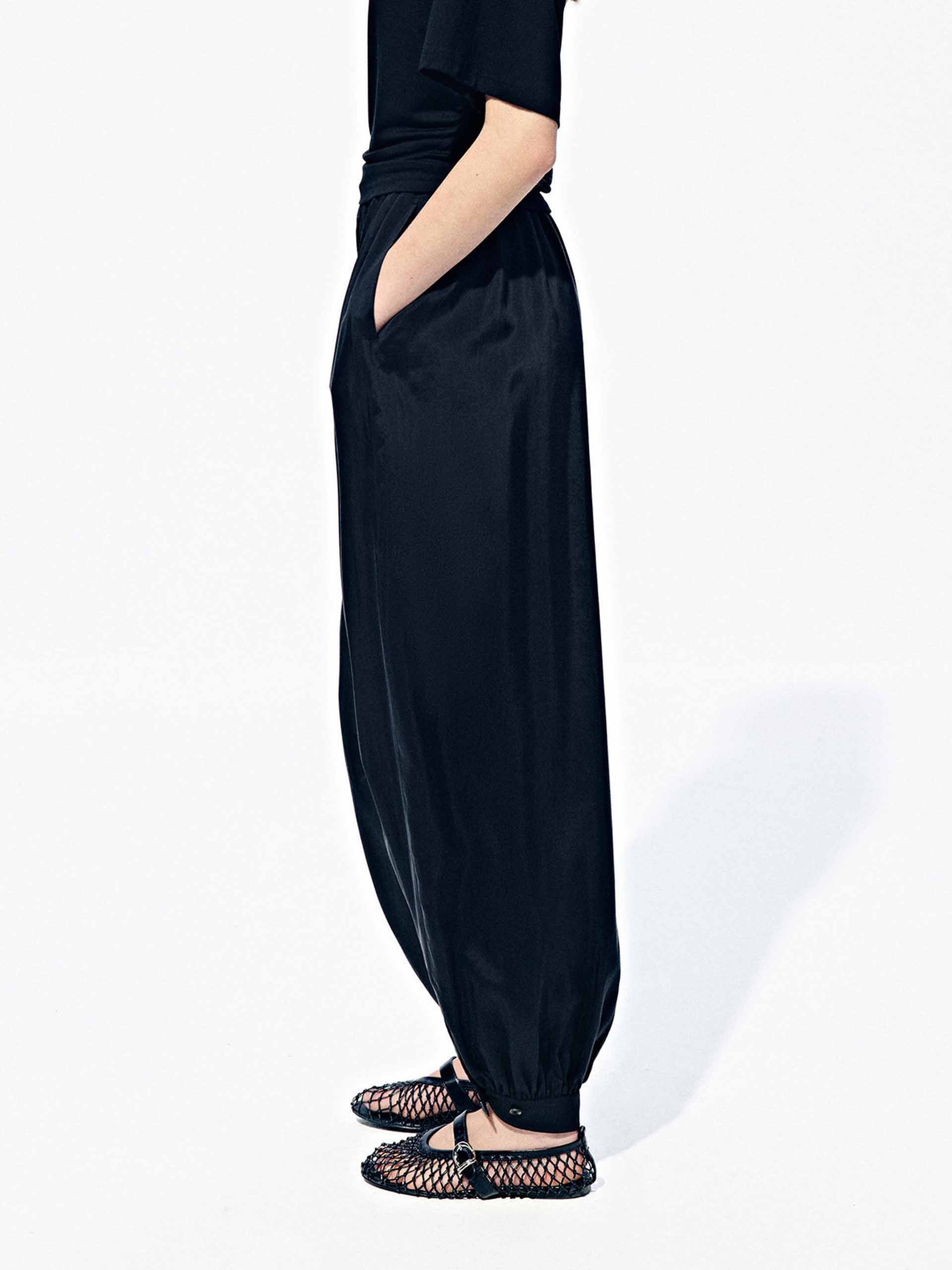 Balloon Cupro Blend Pants - Image 7