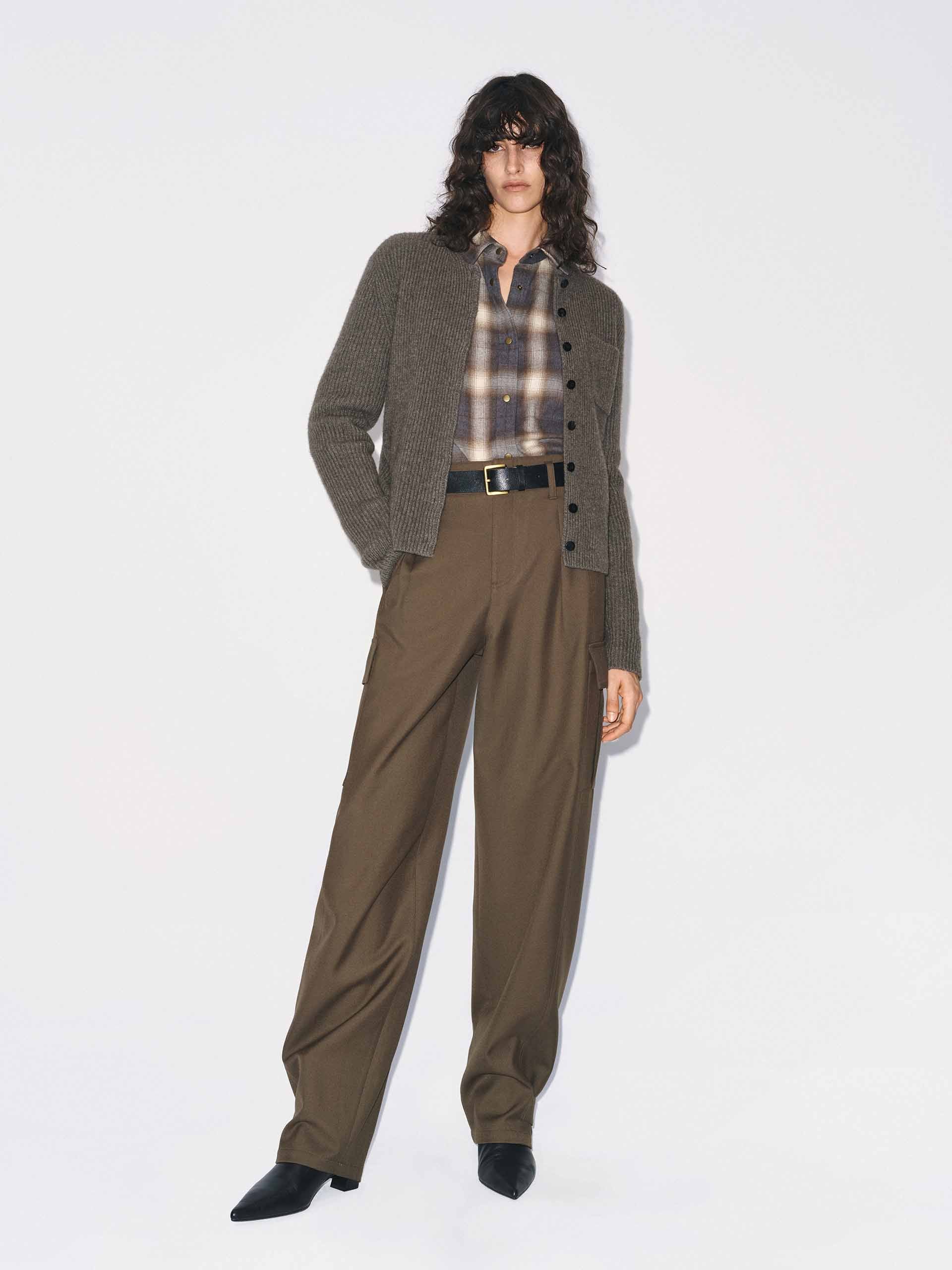 Barrel Leg Cargo Trousers - Image 2