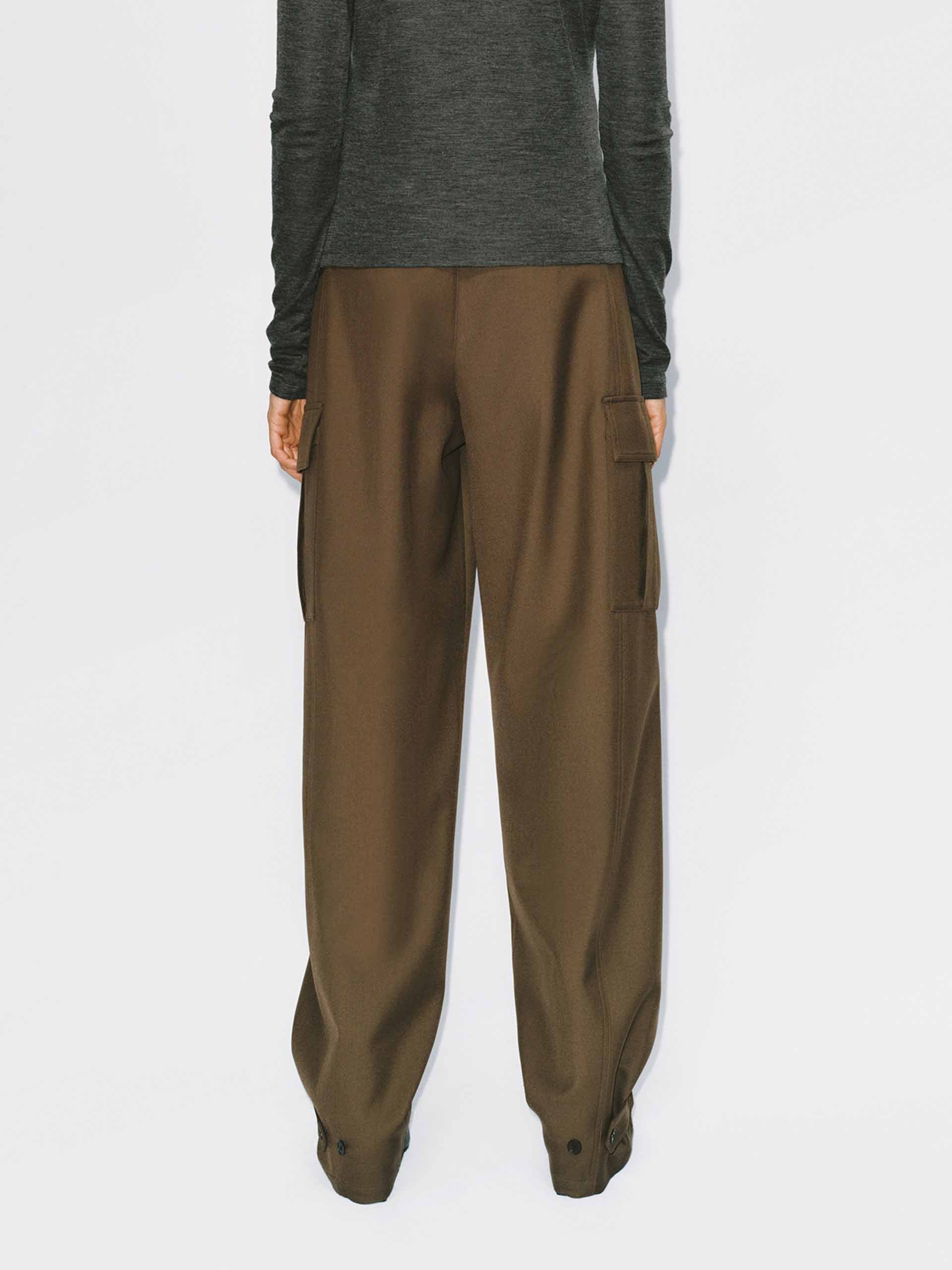 Barrel Leg Cargo Trousers - Image 3
