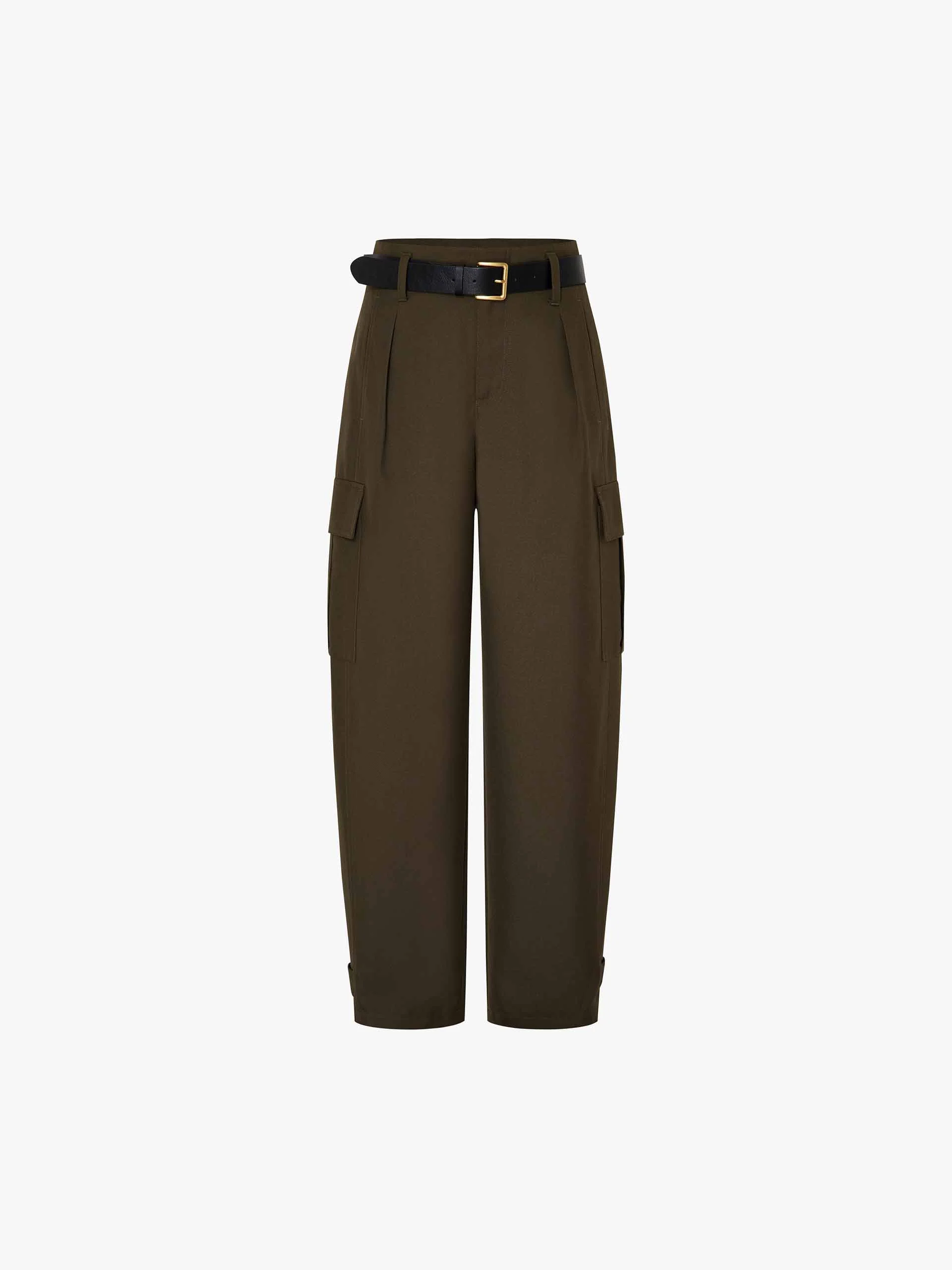 Barrel Leg Cargo Trousers - Image 5