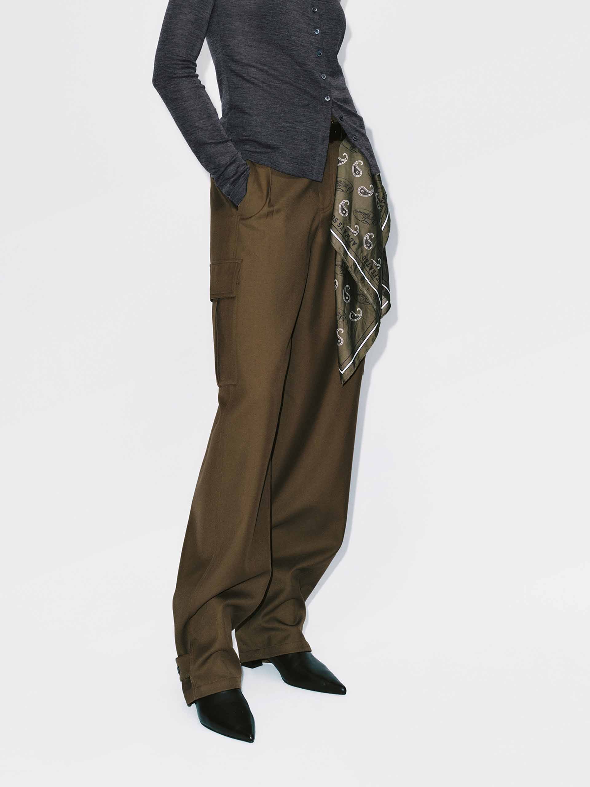 Barrel Leg Cargo Trousers - Image 6
