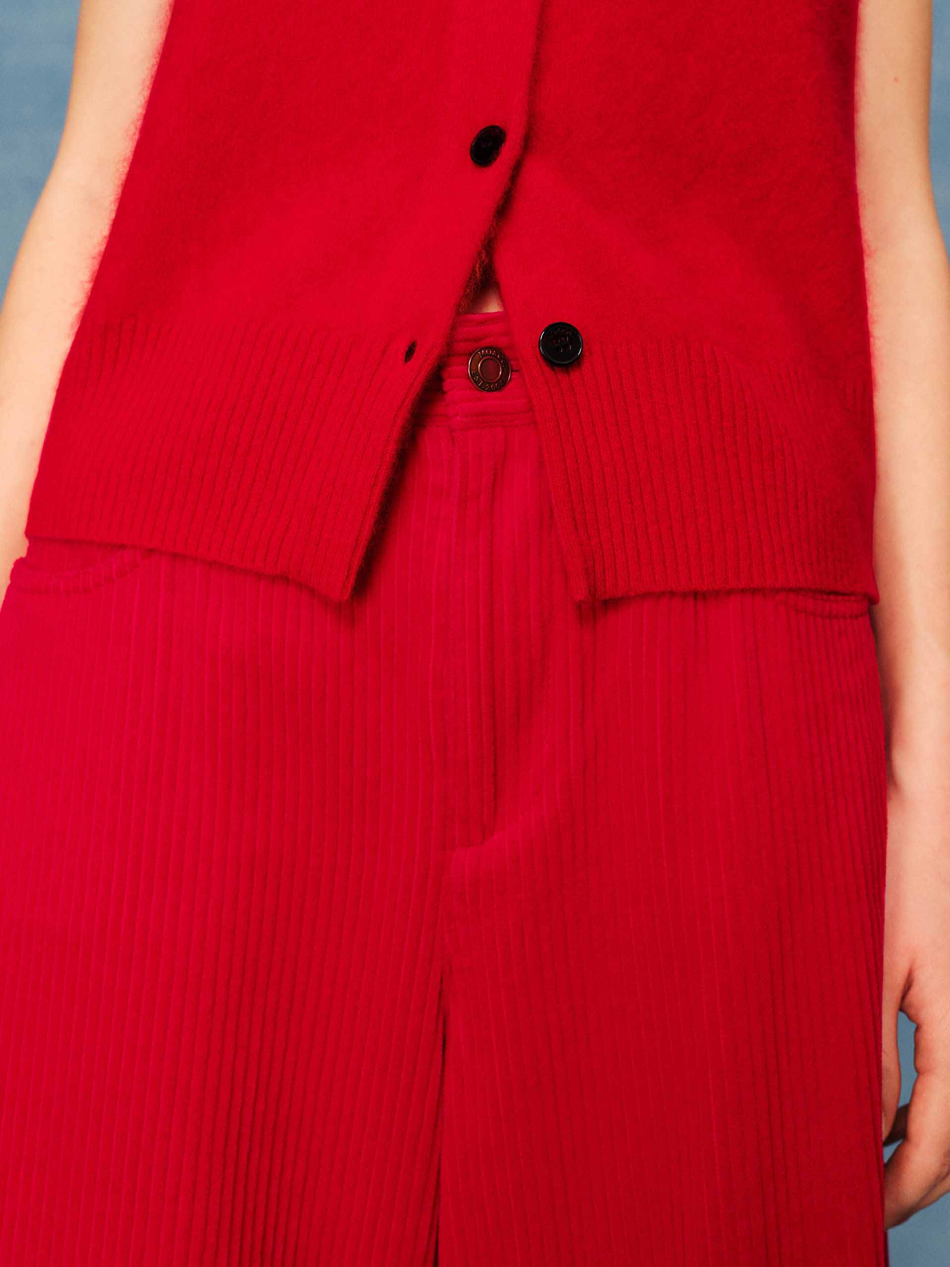 Barrel Leg Corduroy Trousers - Image 15