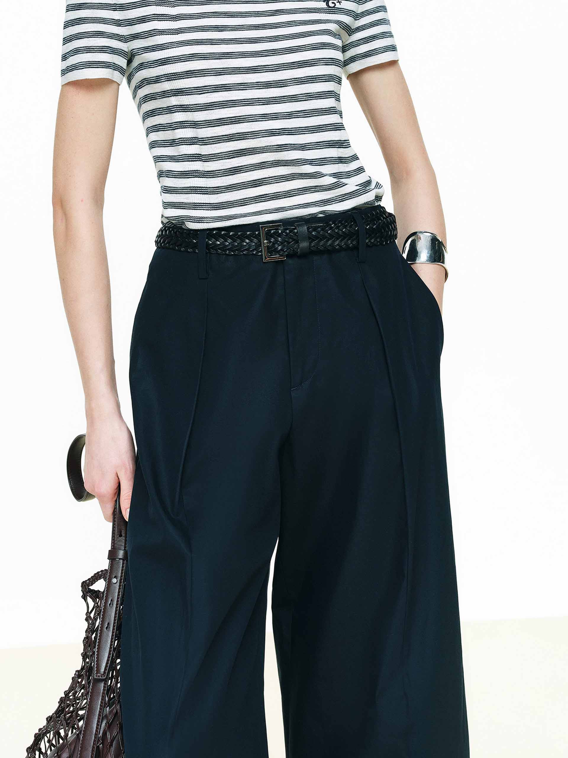 Barrel Leg Cropped Pants - Image 15