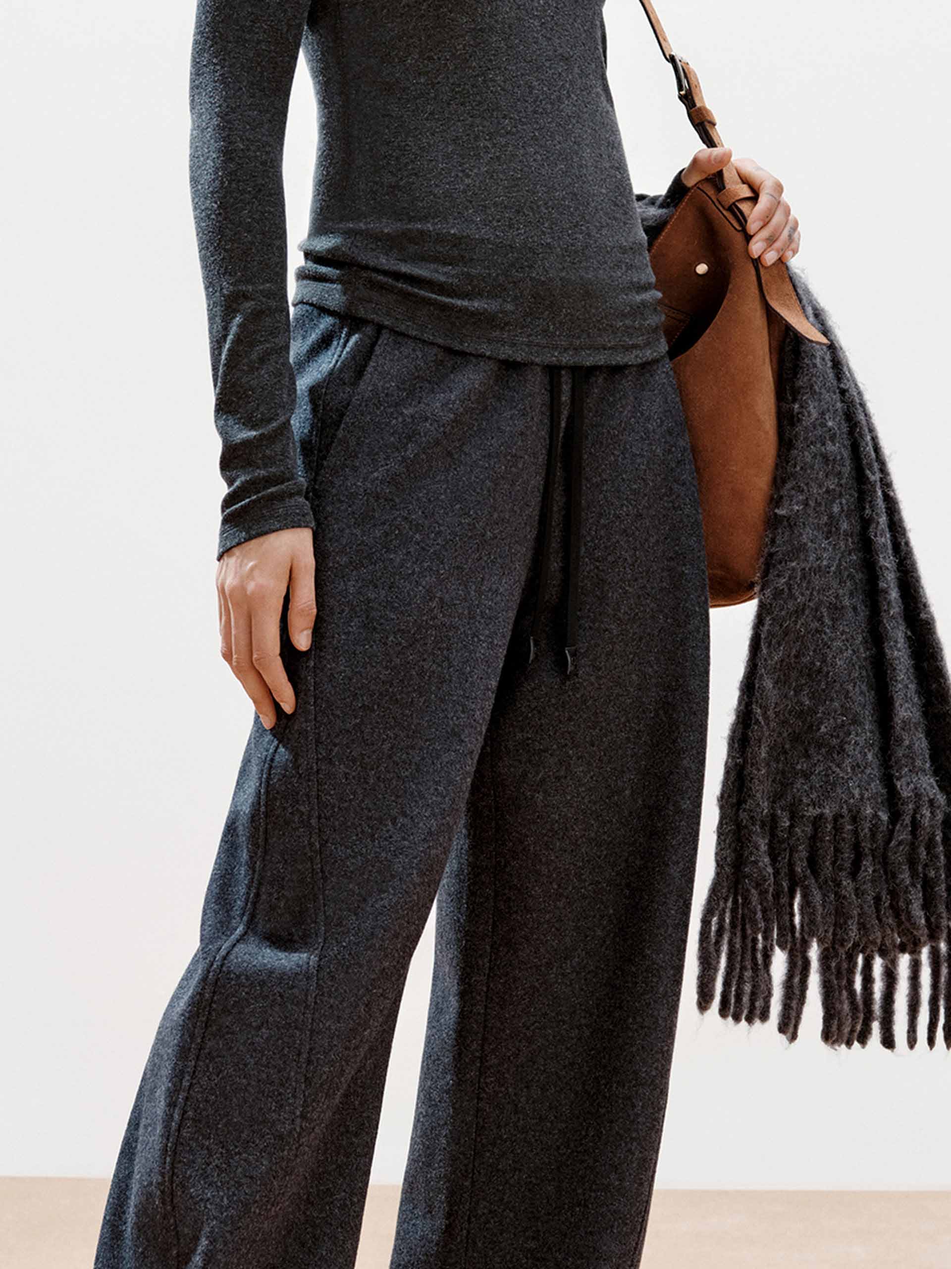 Barrel Leg Drawstring Trousers - Image 8