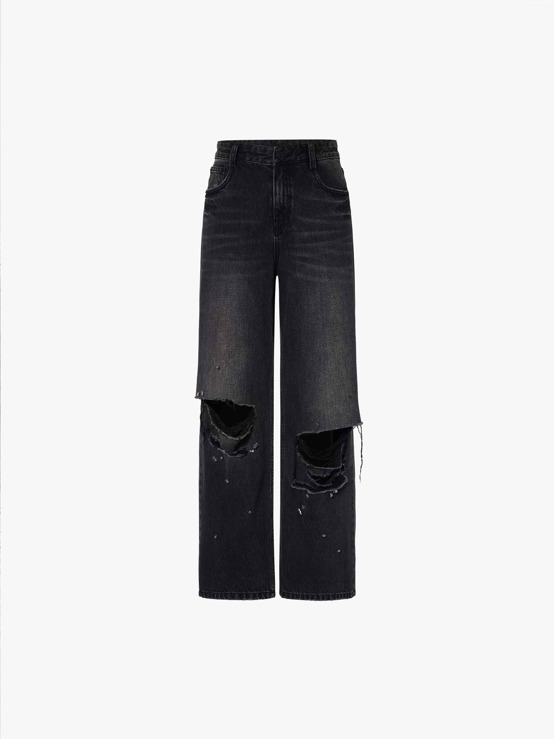 Beading Detail Ripped Jeans - Image 5