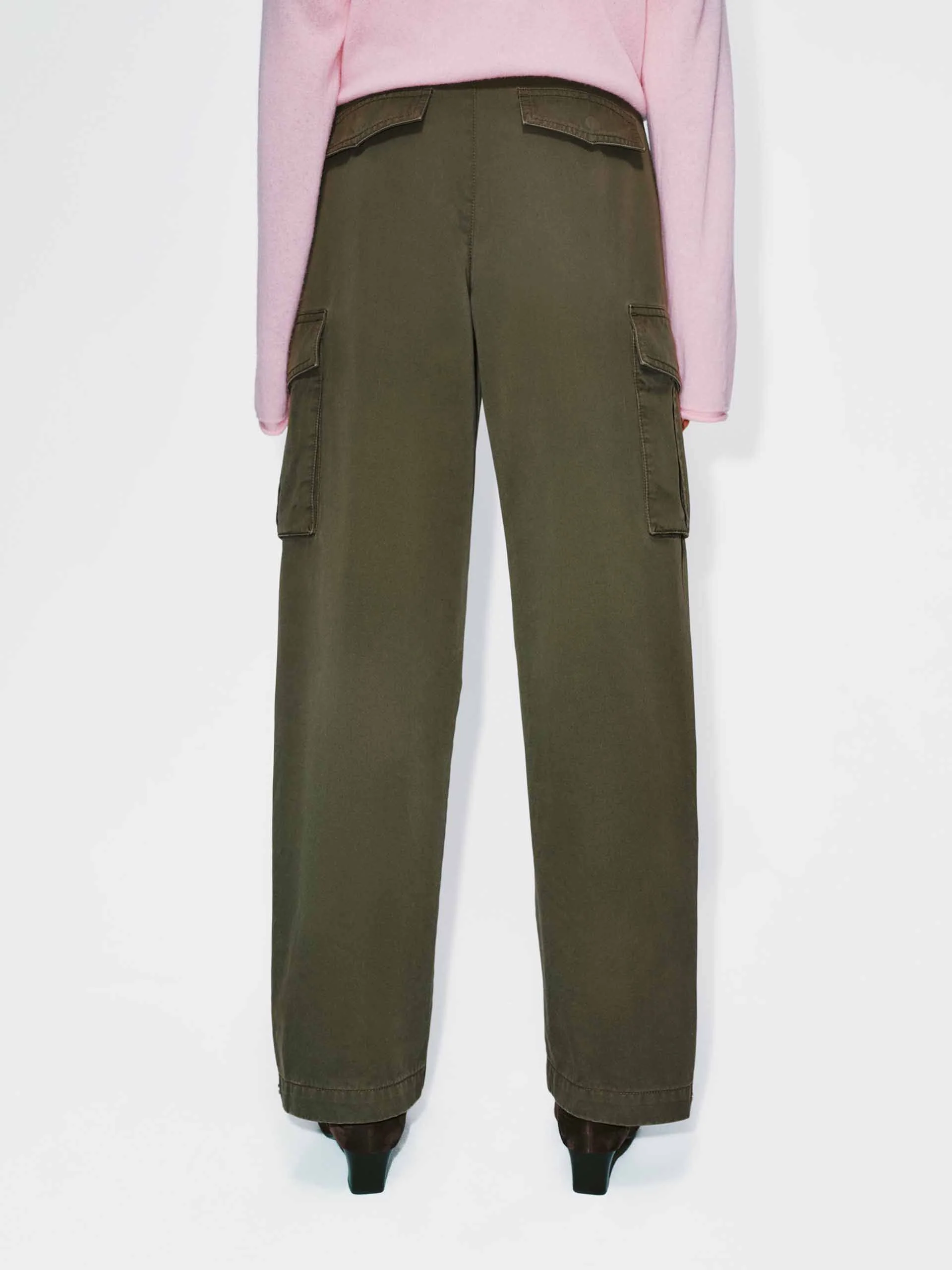 Belted Cargo Style Trousers - Image 6