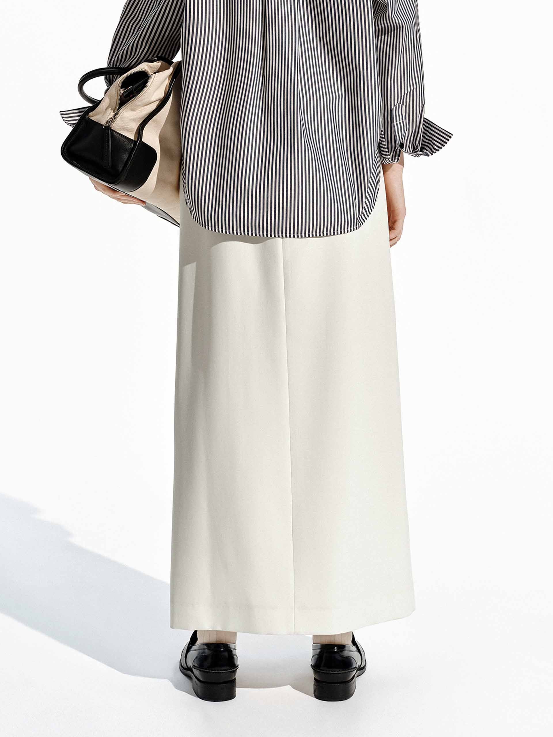 Belted Front Slit Skirt - Image 3