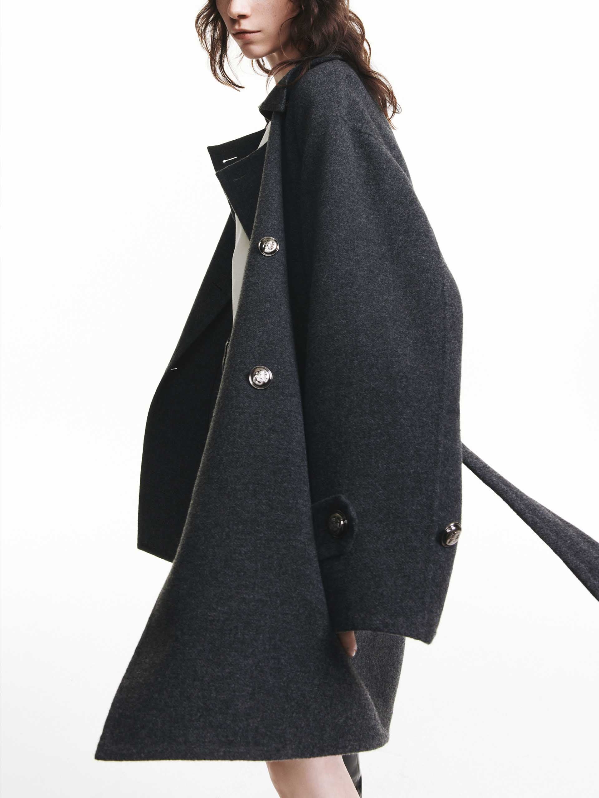 Belted Merino Wool Coat - Image 14