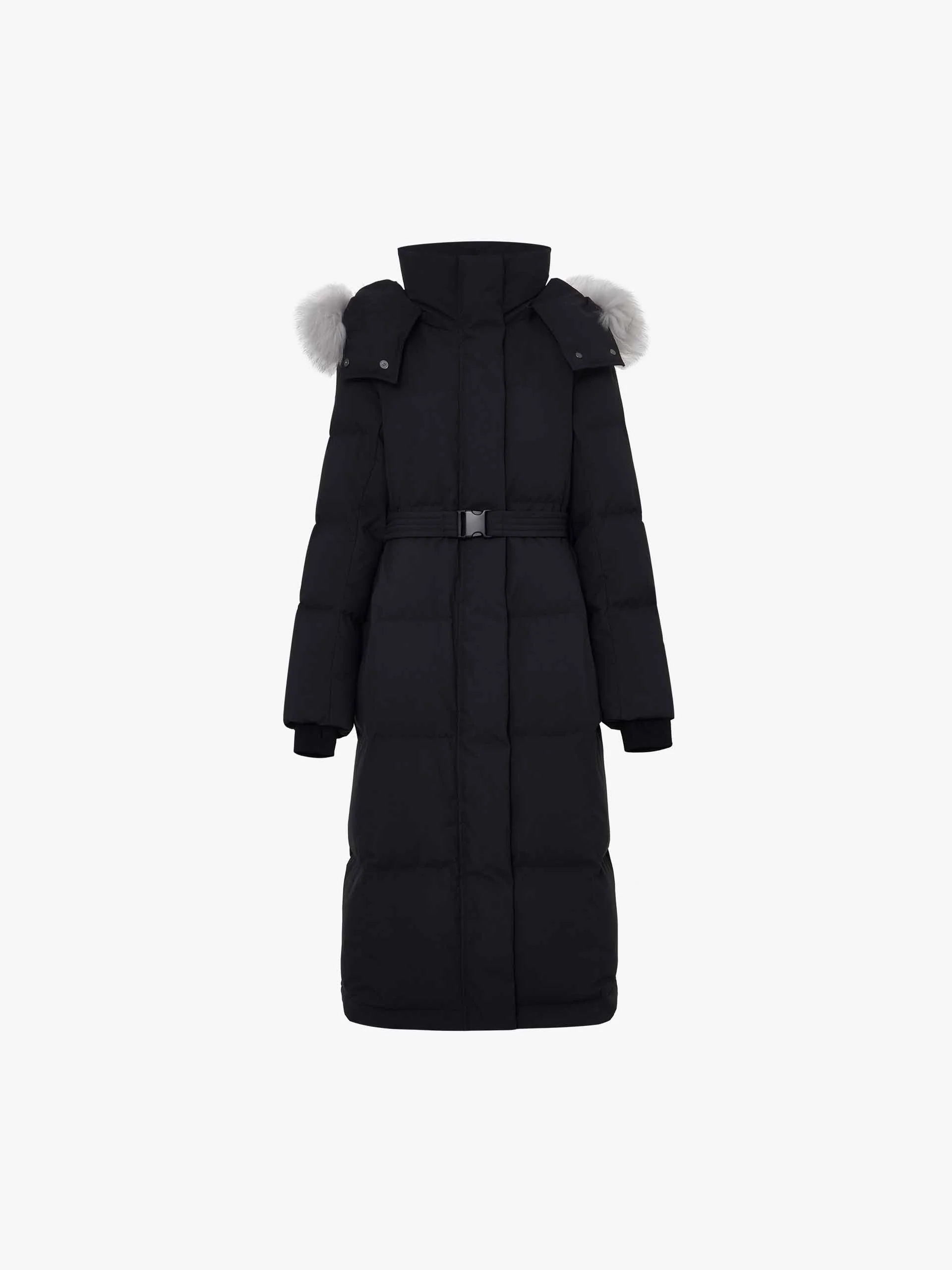 Belted Quilted Down Coat - Image 13