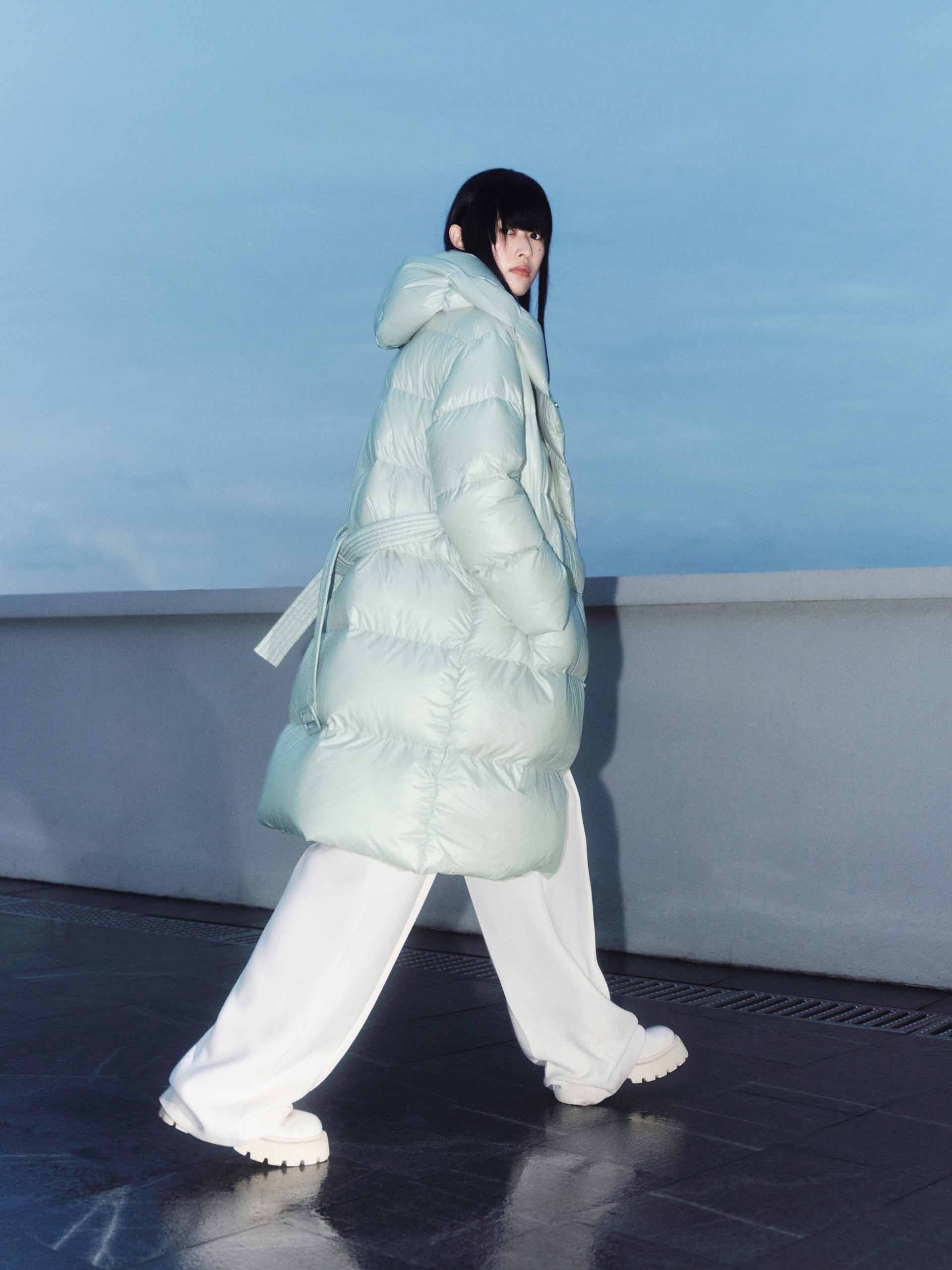 Belted Quilted Shell Down Coat - Image 15