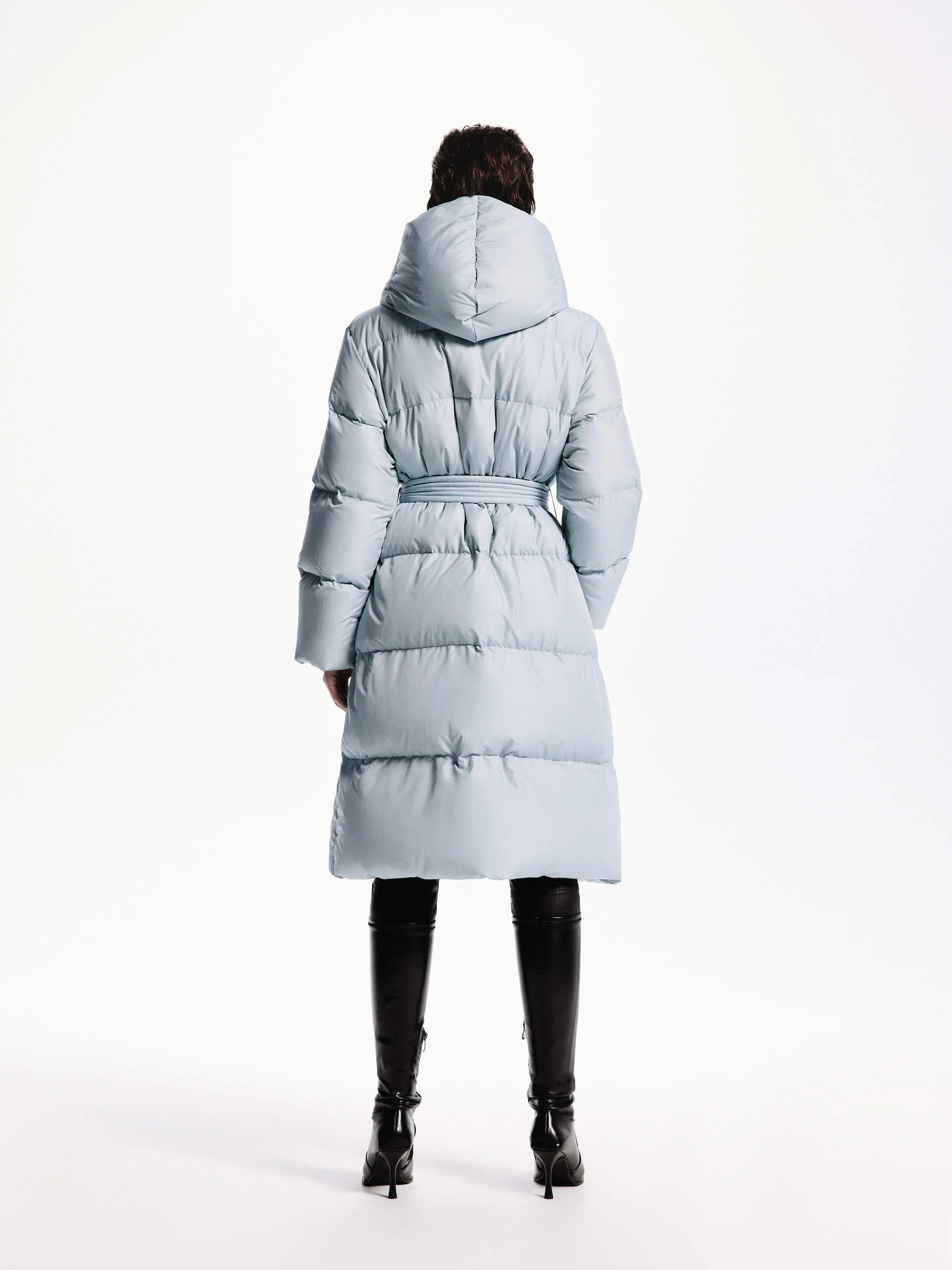 Belted Quilted Shell Down Coat - Image 32