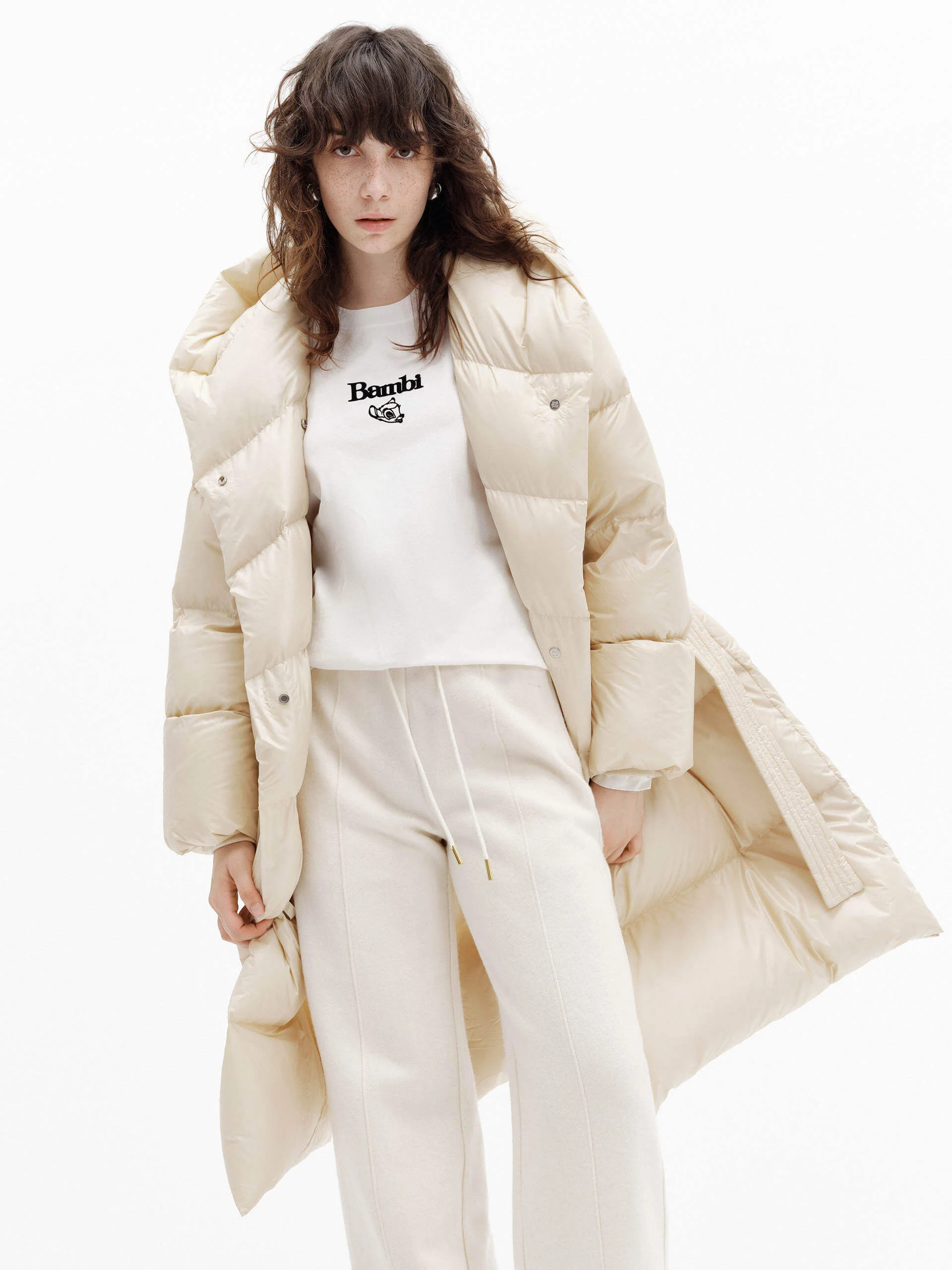 Belted Quilted Shell Down Coat - Image 6