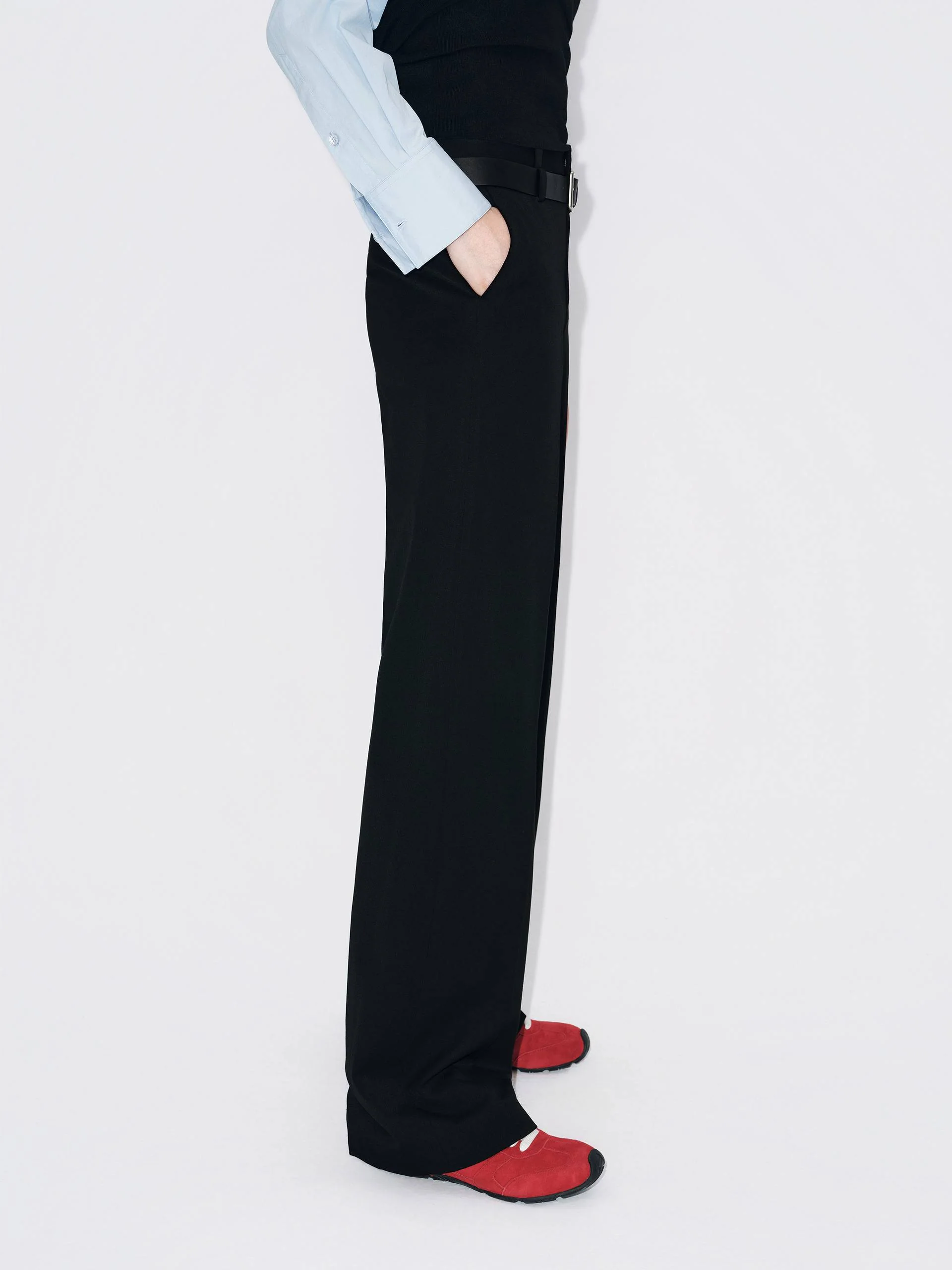 Belted Straight Leg Pants - Image 10