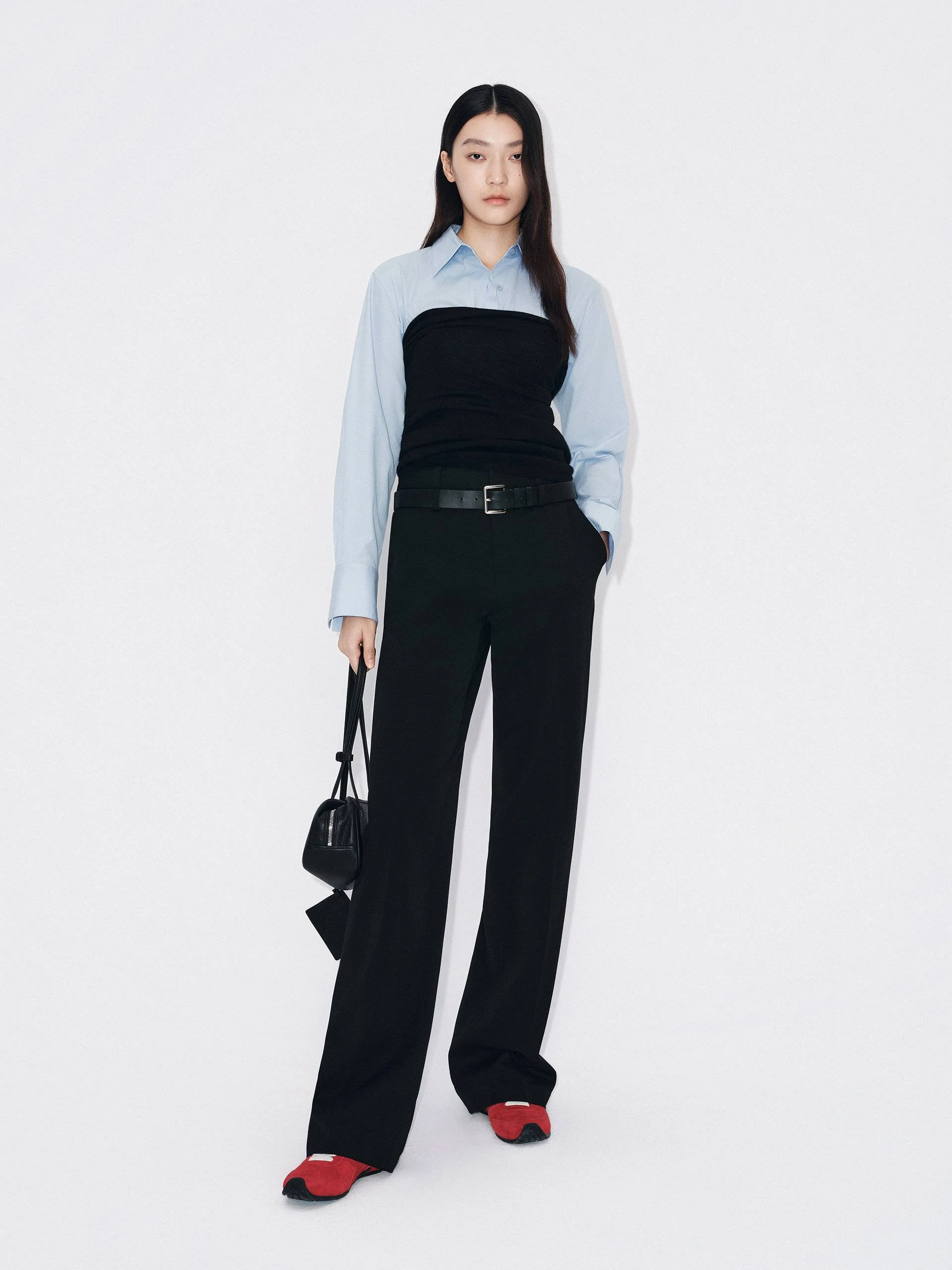 Belted Straight Leg Pants - Image 9