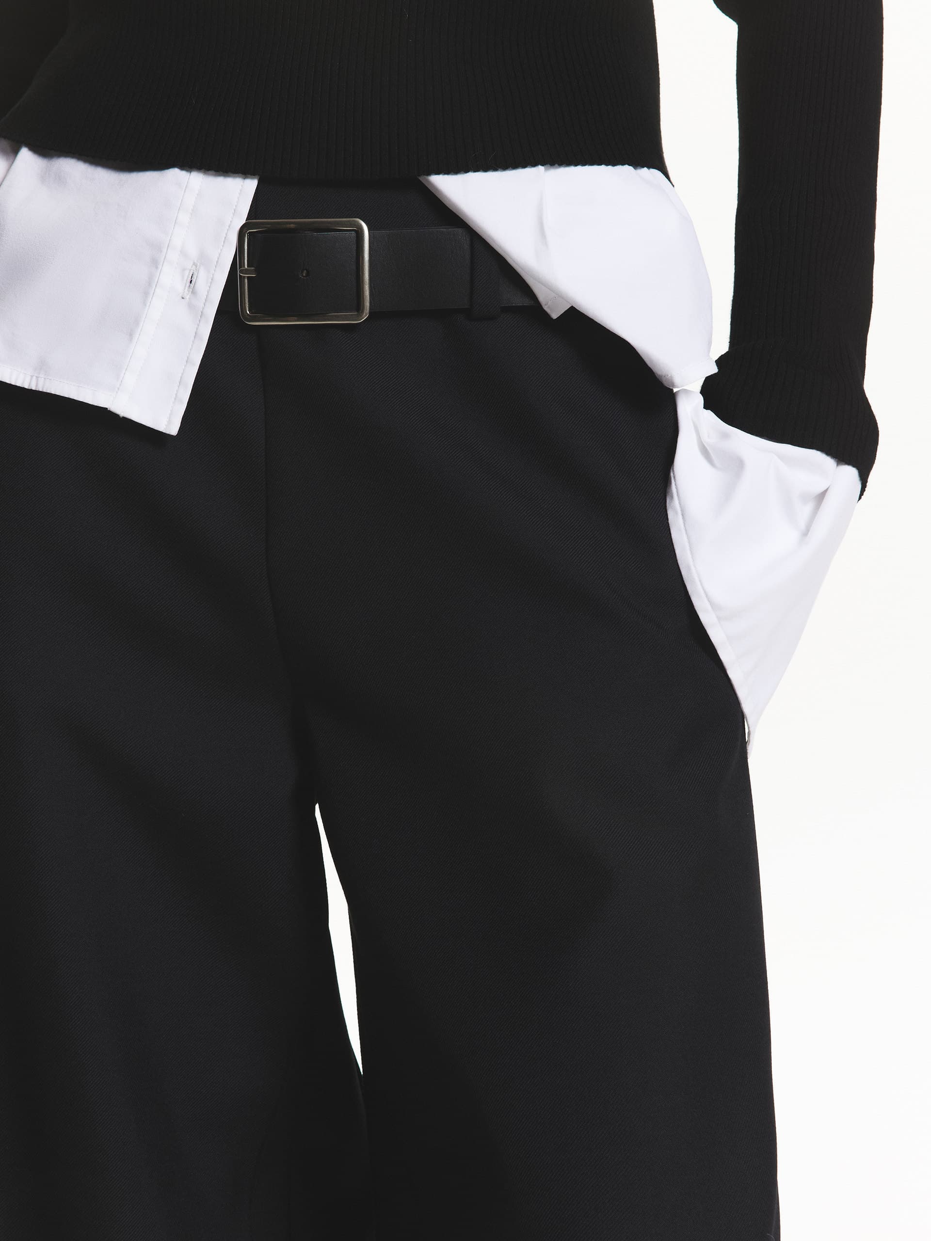 Belted Wide Leg Pants - Image 15