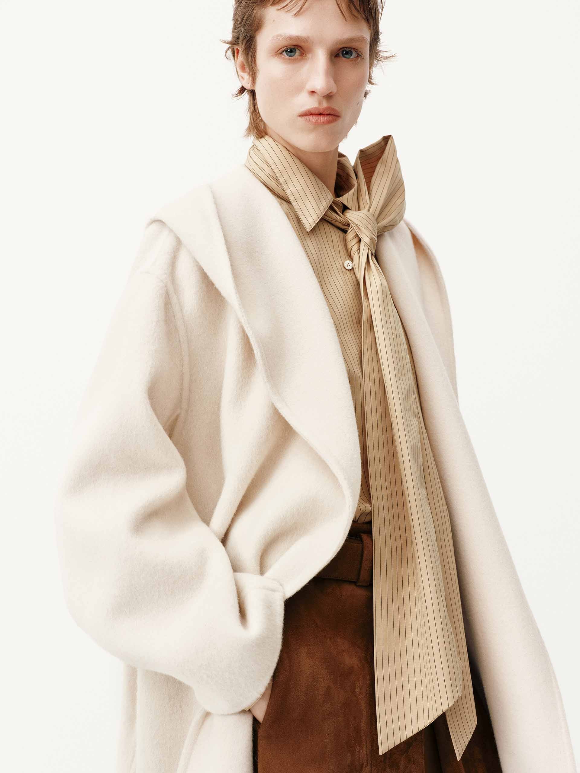 Belted Wool Blend Coat - Image 7