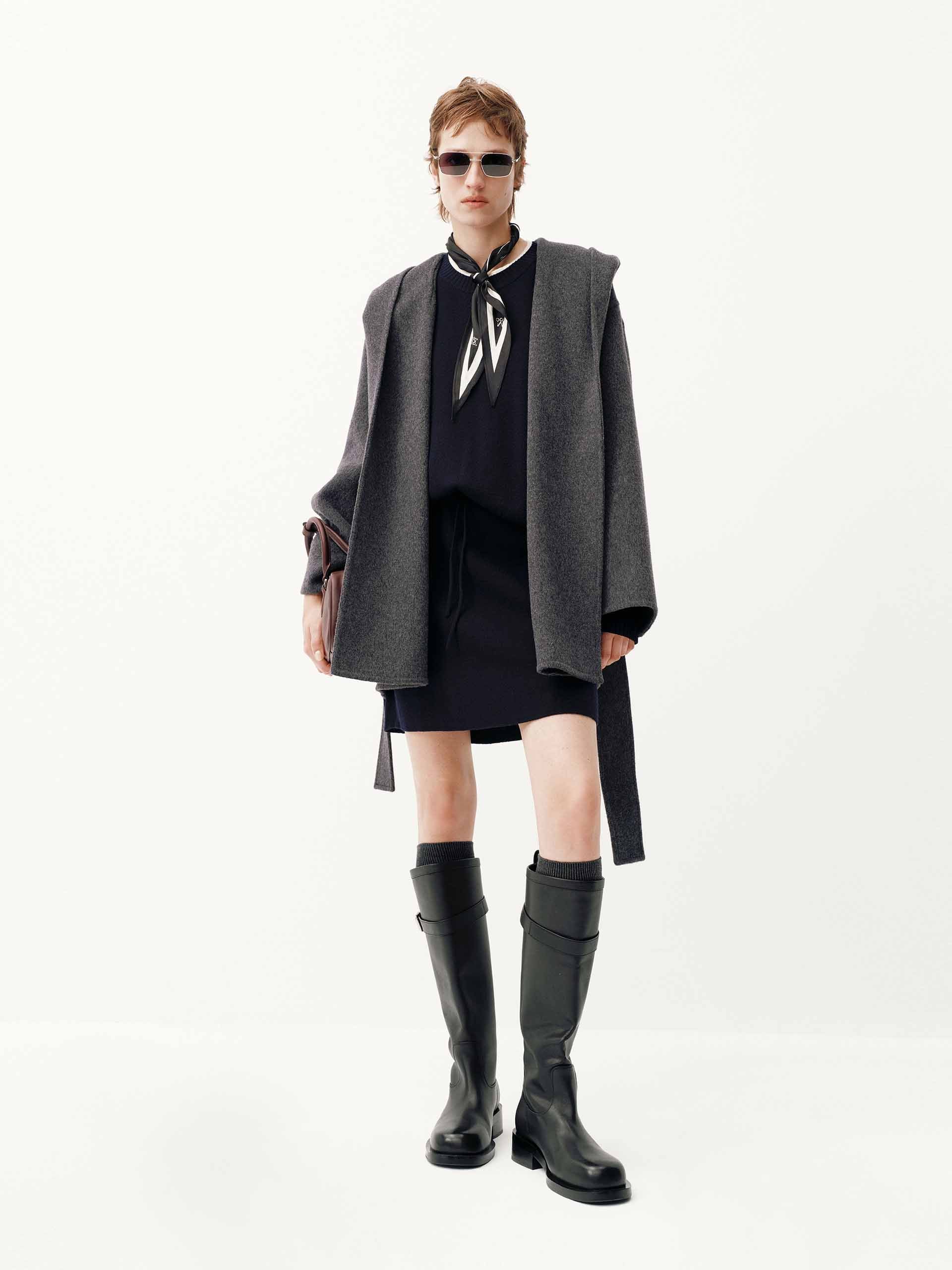 Belted Wool Blend Coat - Image 9