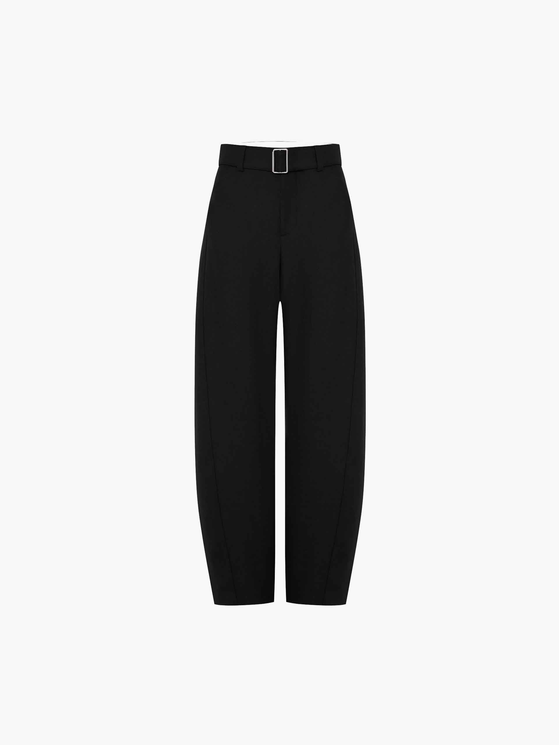 Belted Wool Blend Pants - Image 5