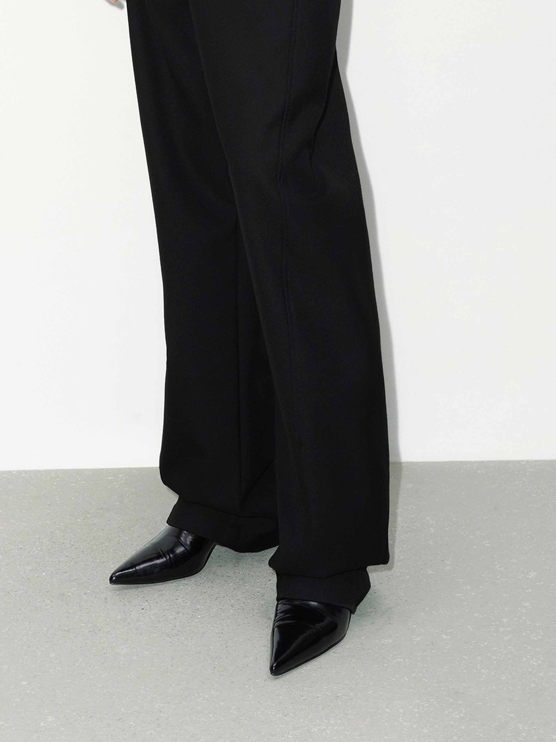 Belted Wool Blend Pants - Image 7