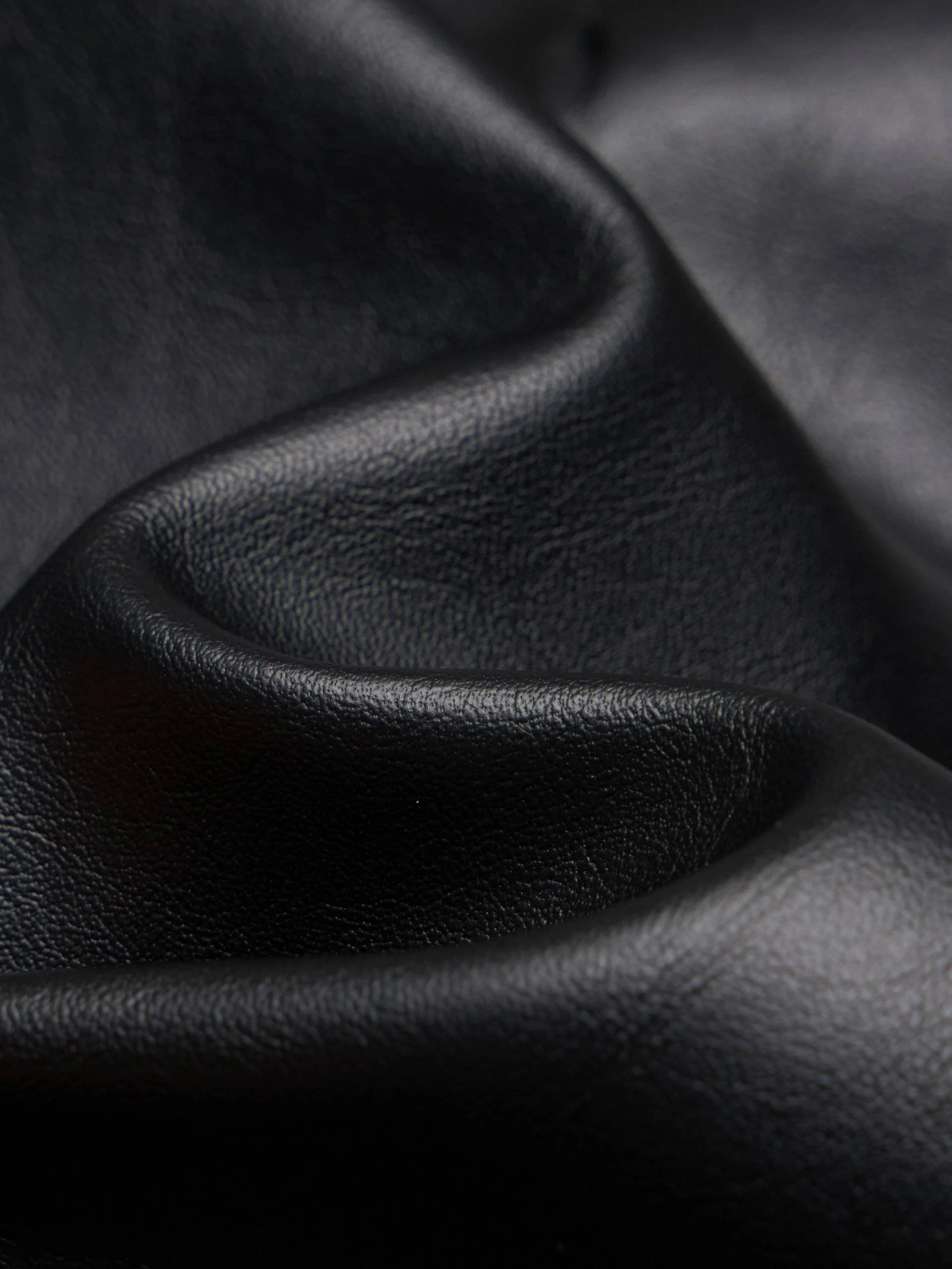 Black Mini Leather Skirt - Image 4