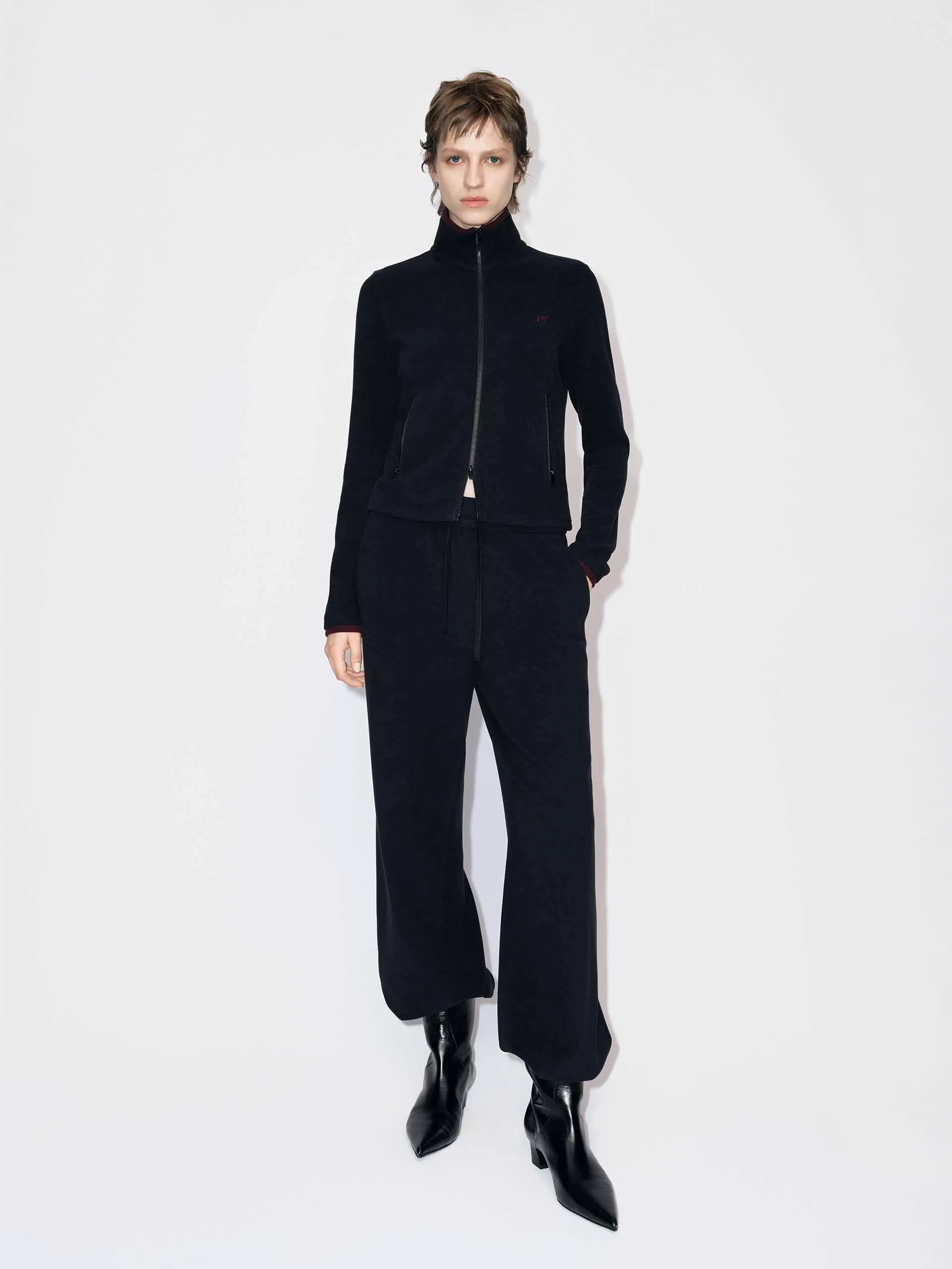 Black Two-way Zip Jacket - Image 2