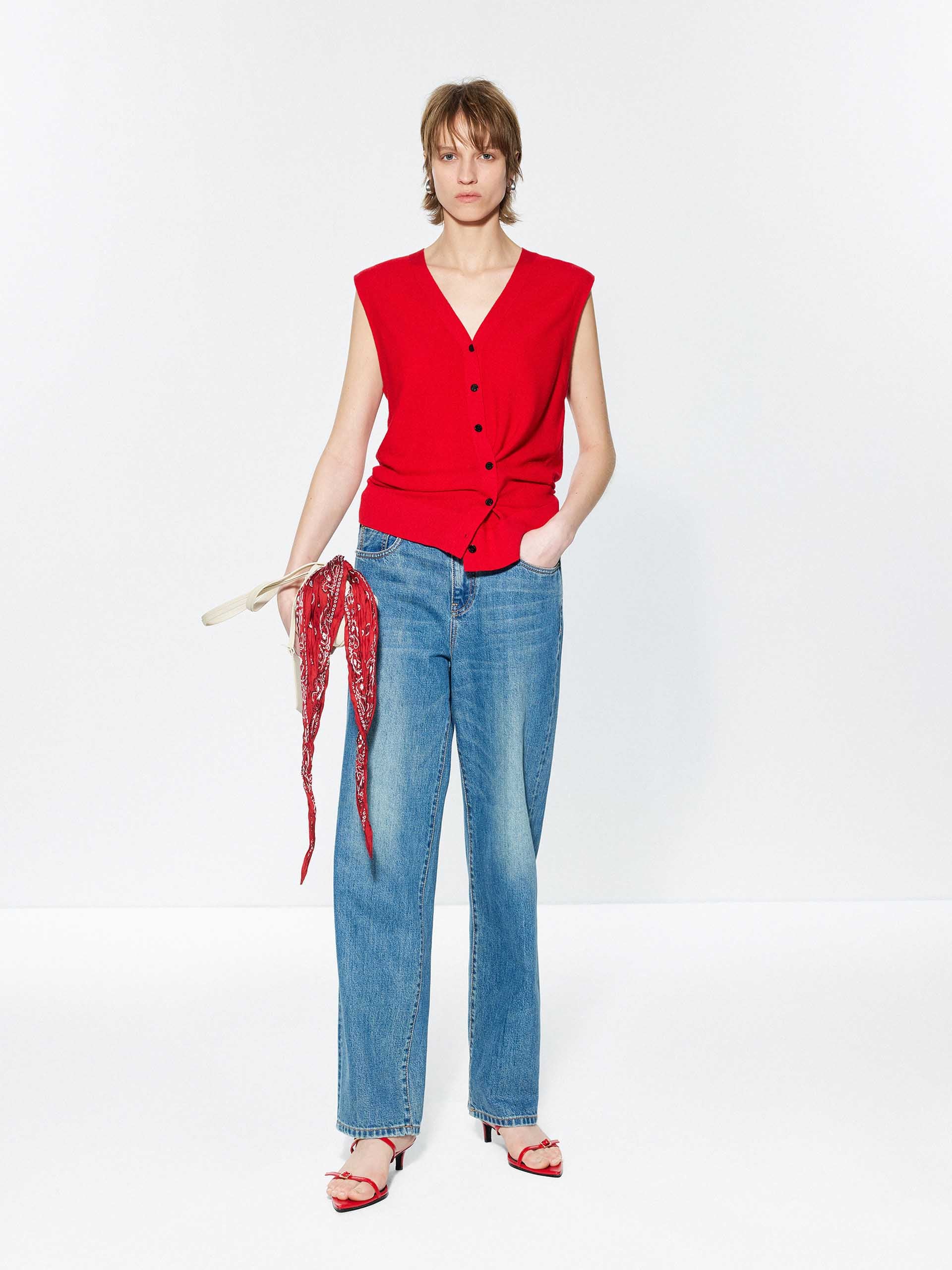 Blue Straight Ankle Jeans - Image 2