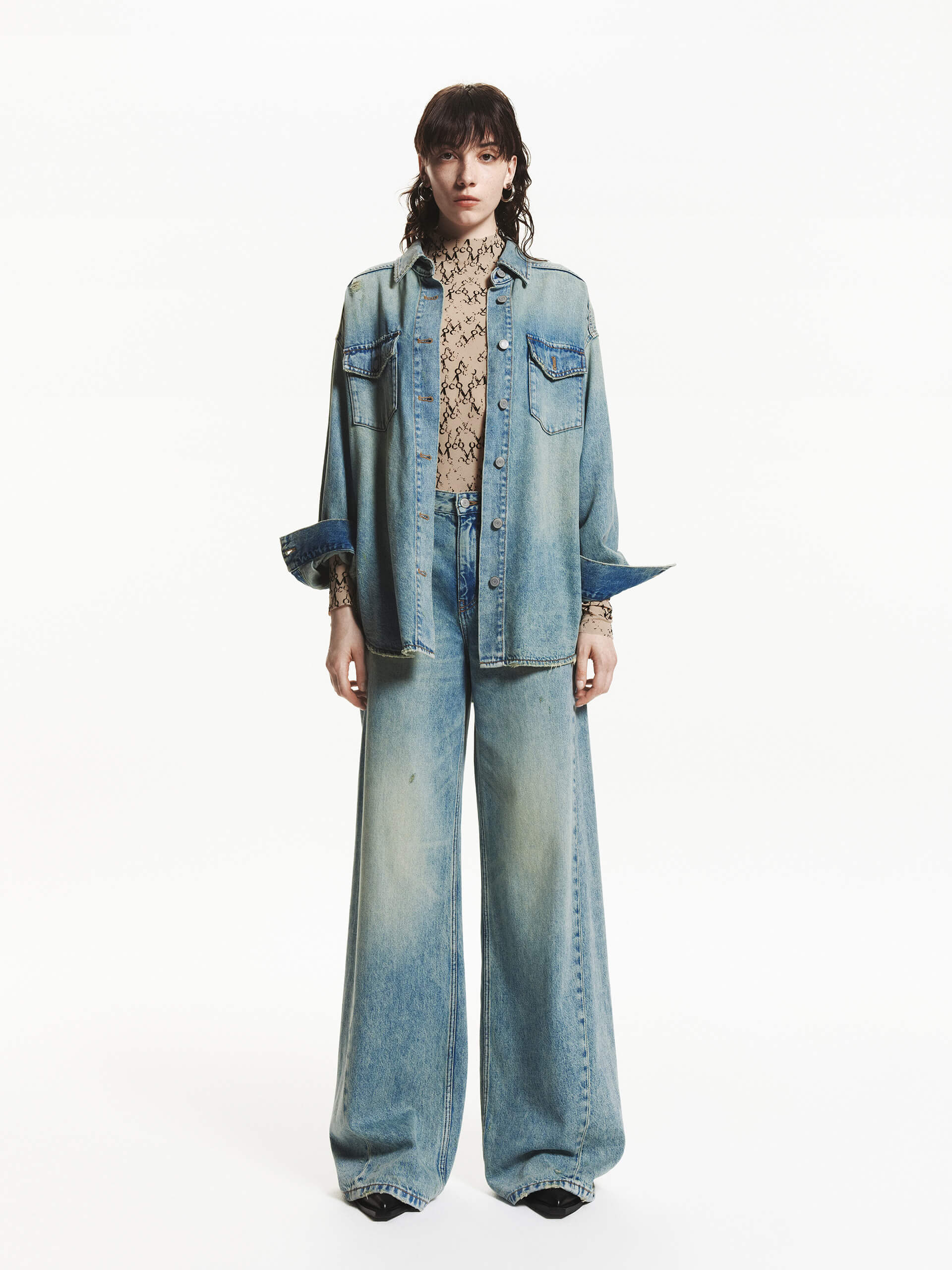 Blue Wash Denim Shirt - Image 7
