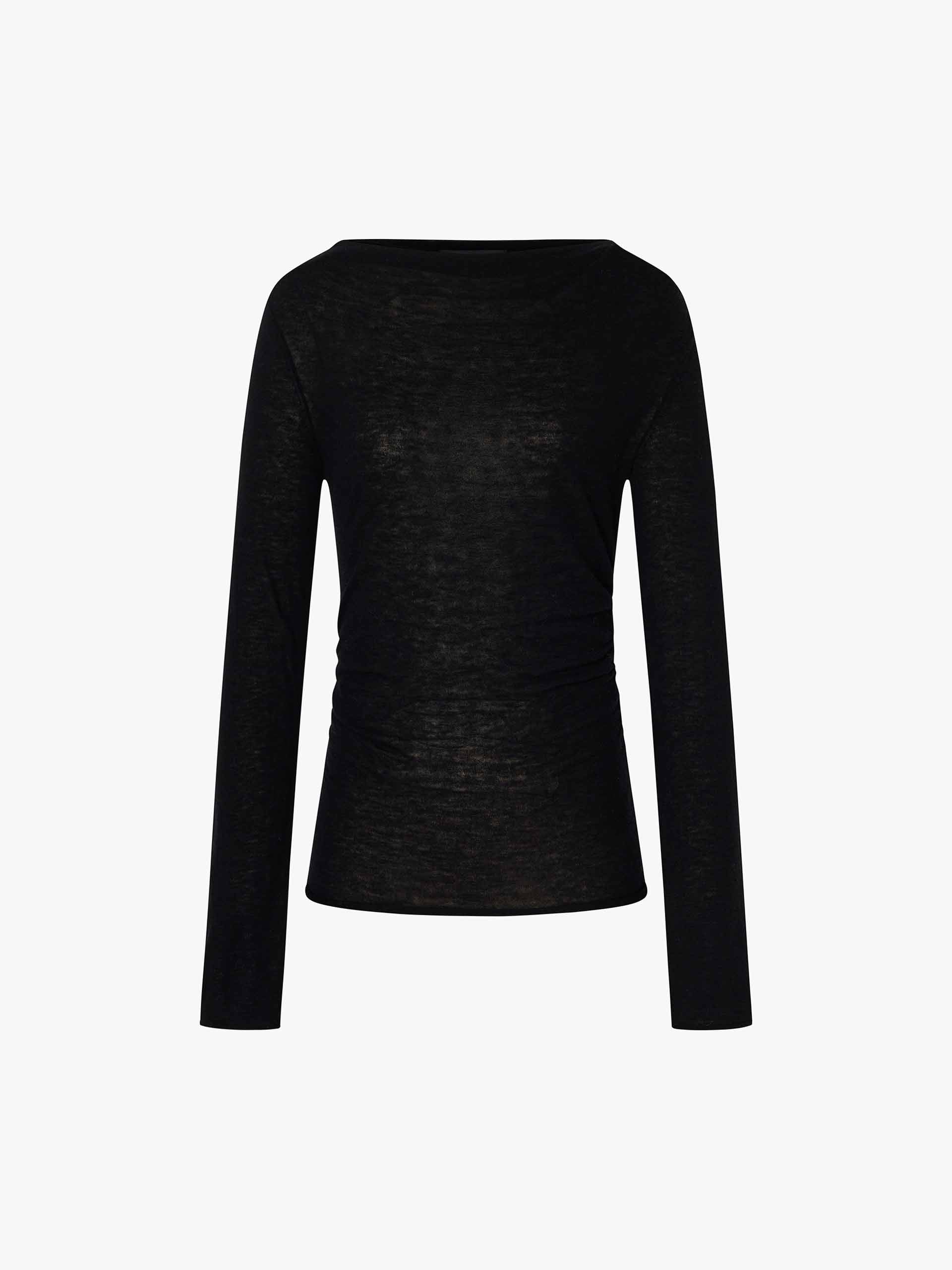 Boat Neck Wool Sweater - Image 5