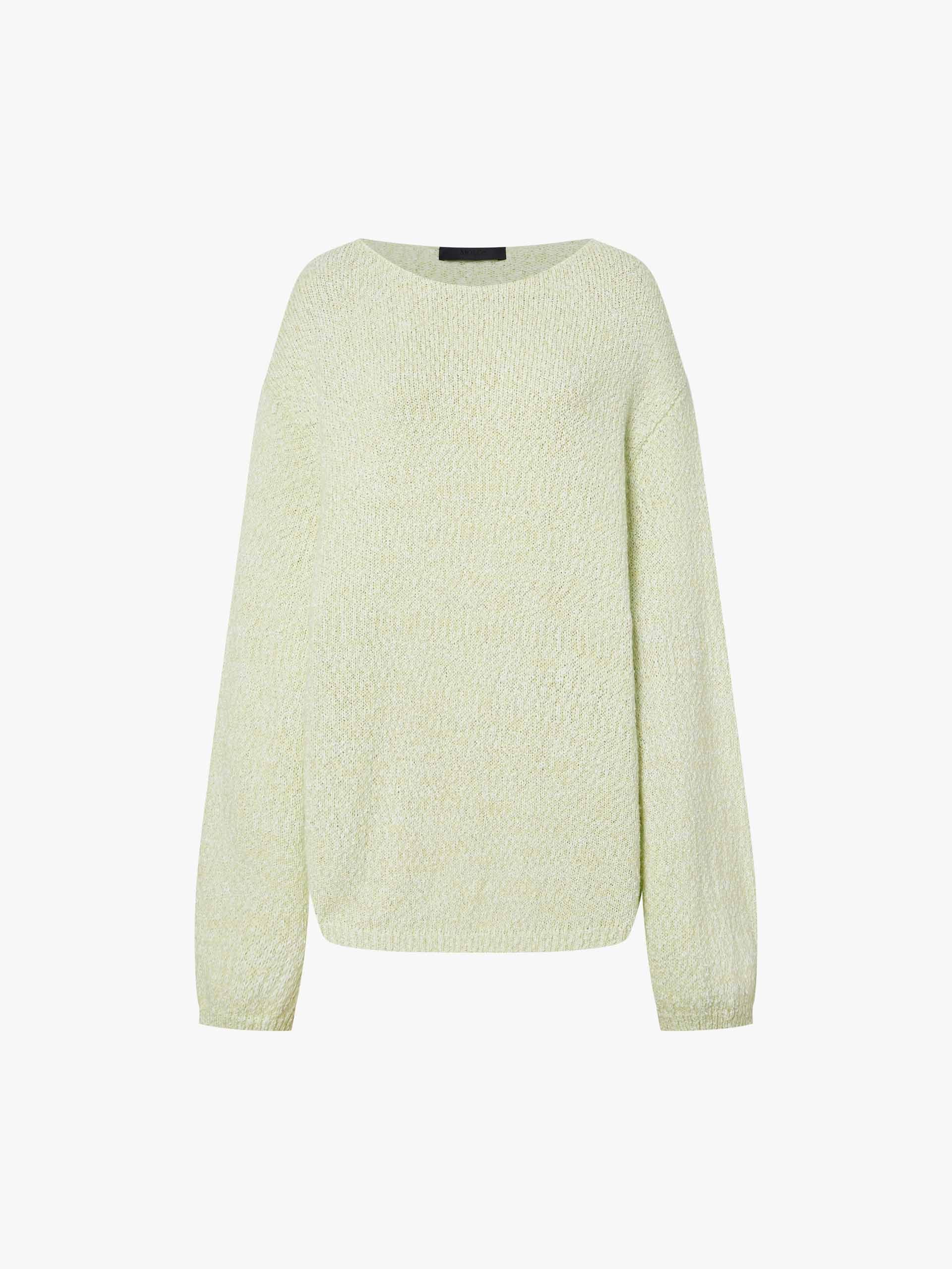Boatneck Loose Knitted Sweater - Image 5