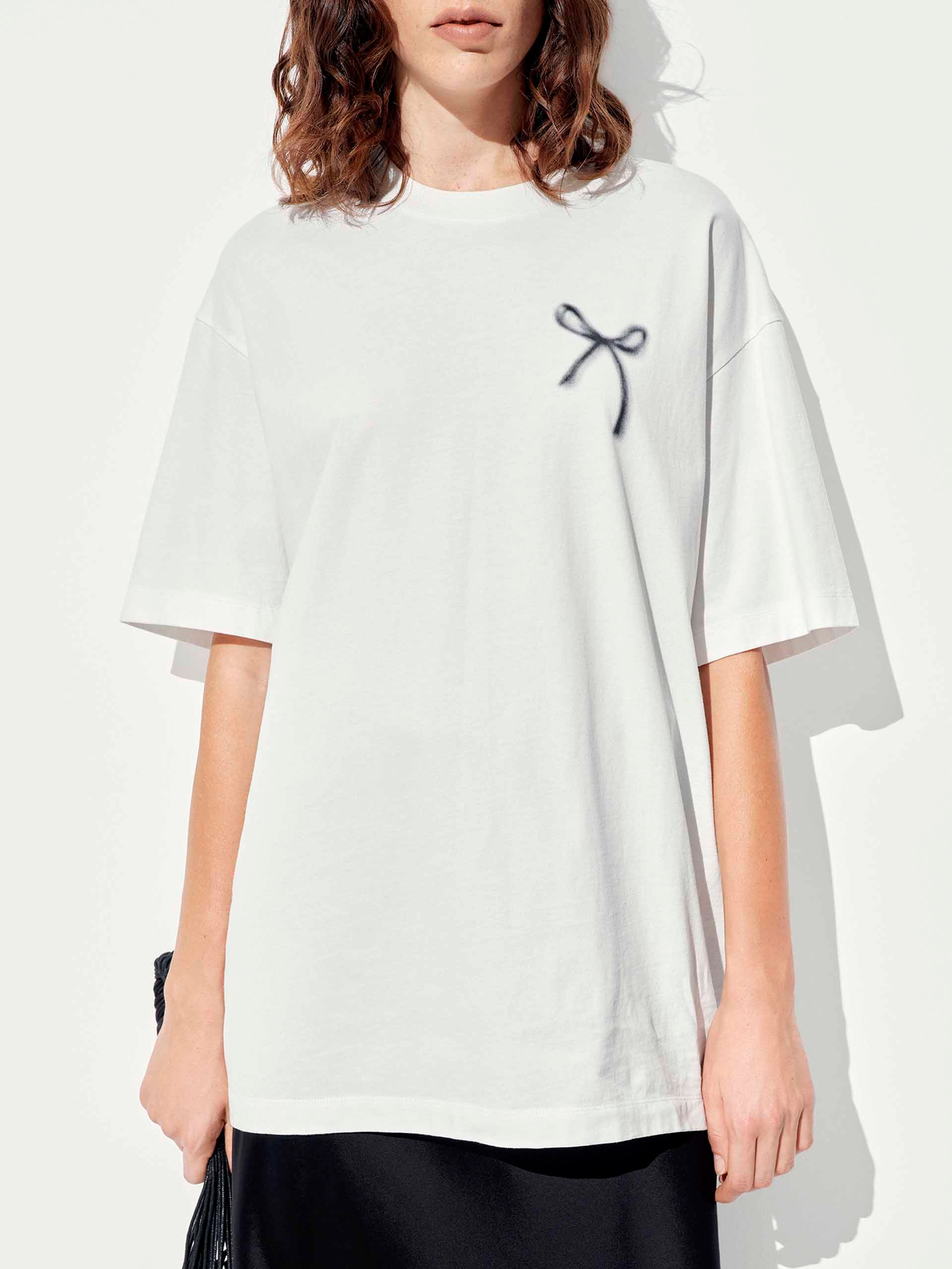 Bow Print Short Sleeves T-shirt - Image 7