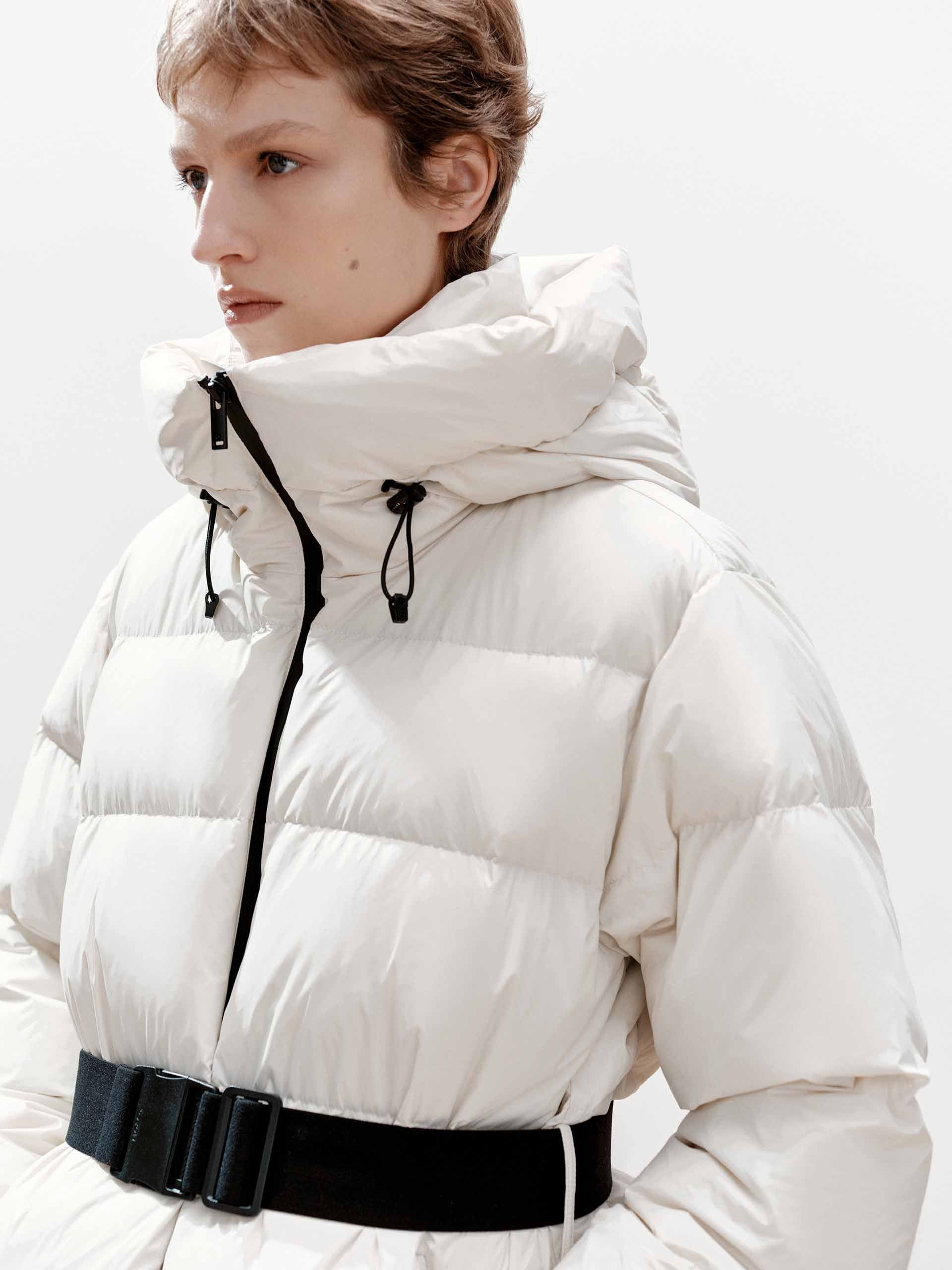 Buckle Hooded Down Jacket - Image 7