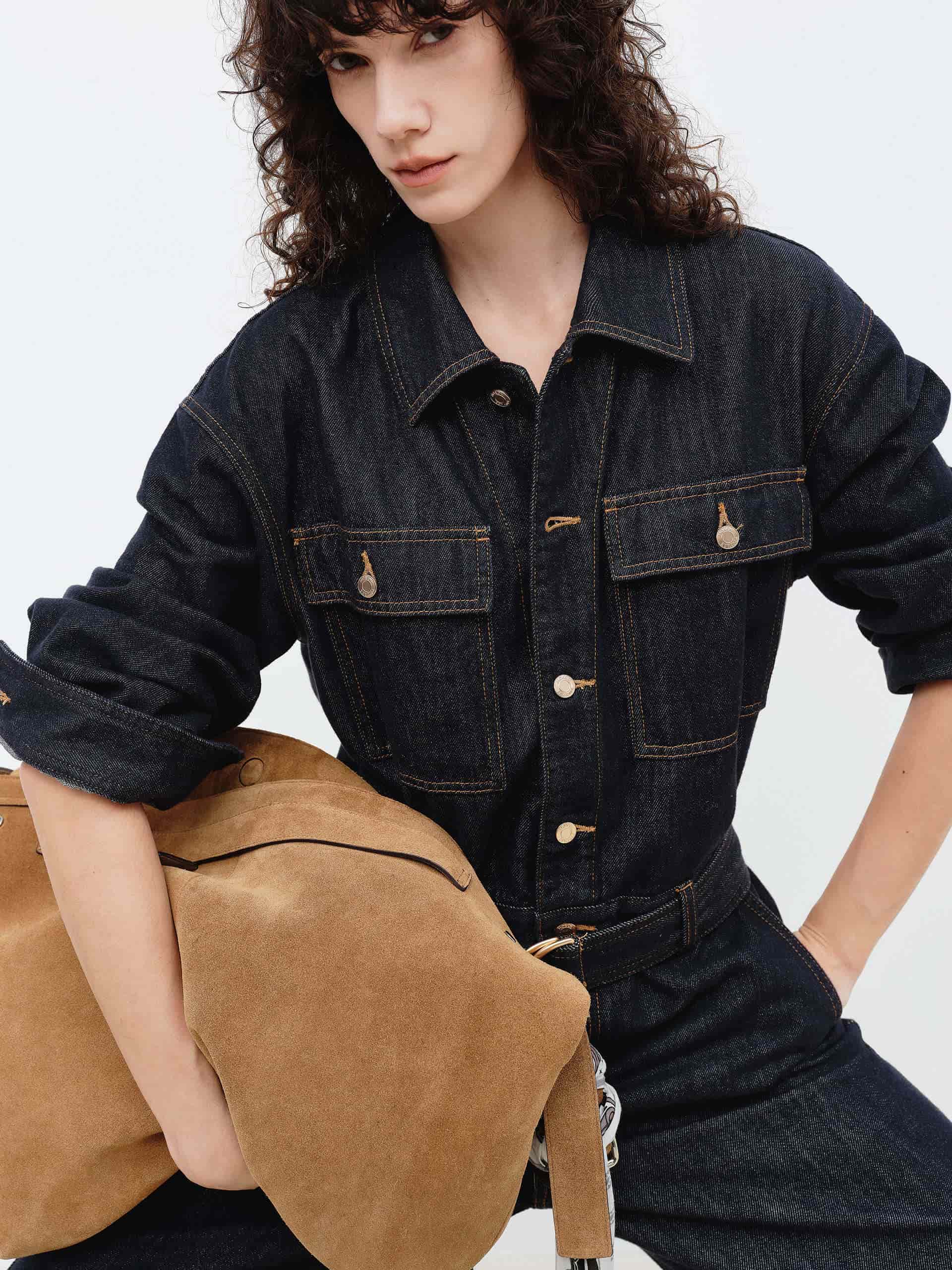 Cargo Denim Cotton Jumpsuit - Image 8