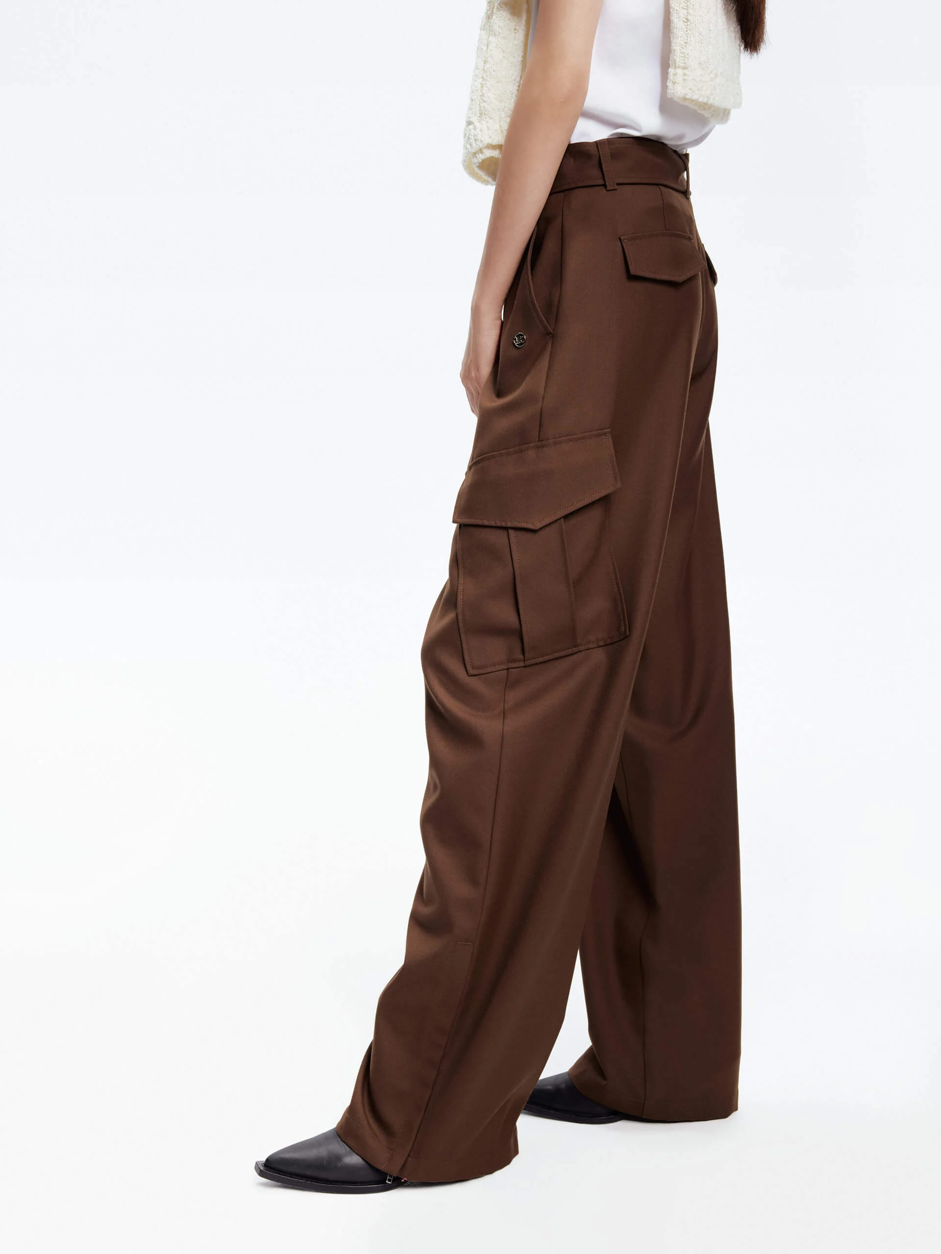 Cargo Pocket Belt Pants - Image 14